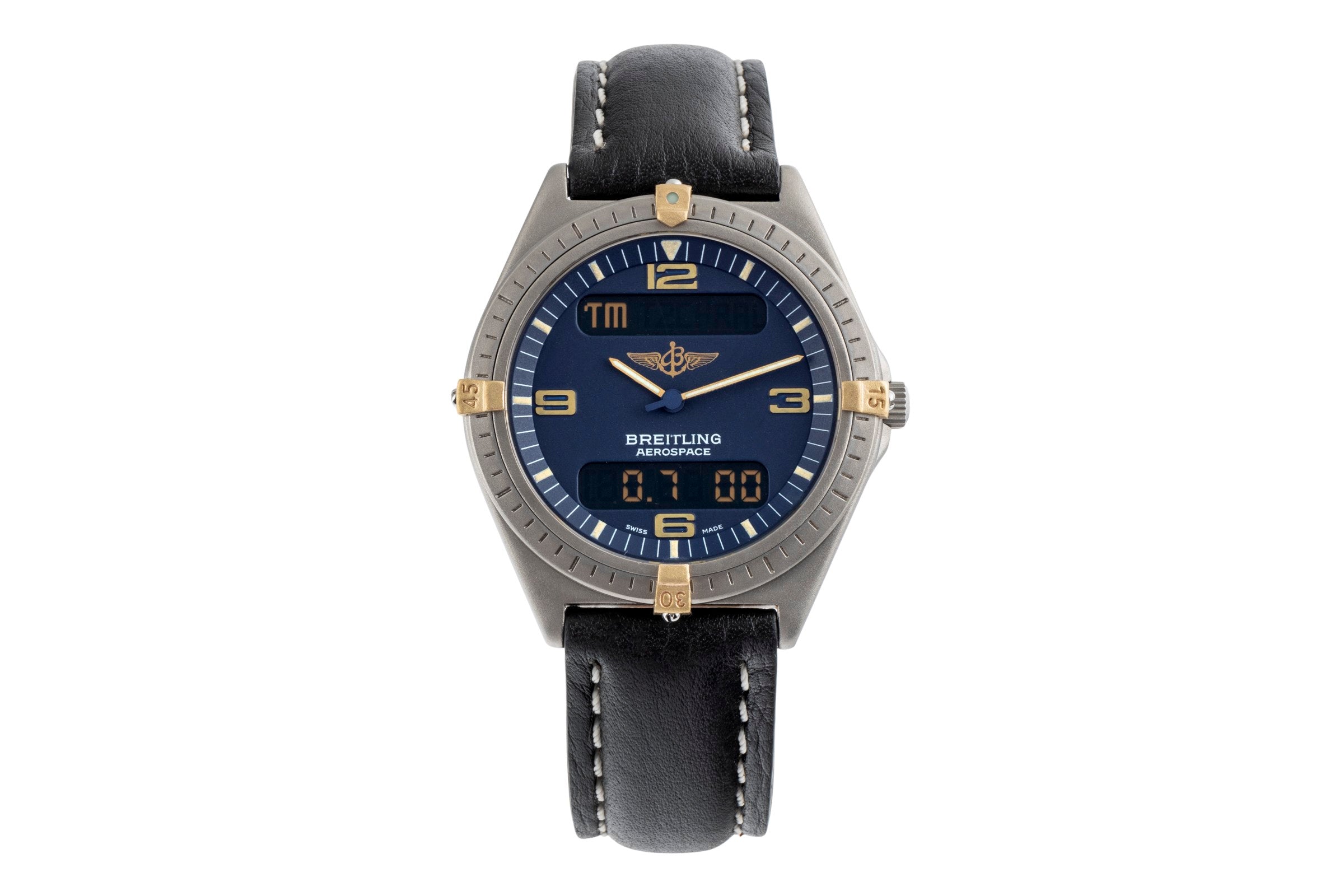 Breitling Aerospace titanium / gold quartz Kal. B56 Ref. F56059L