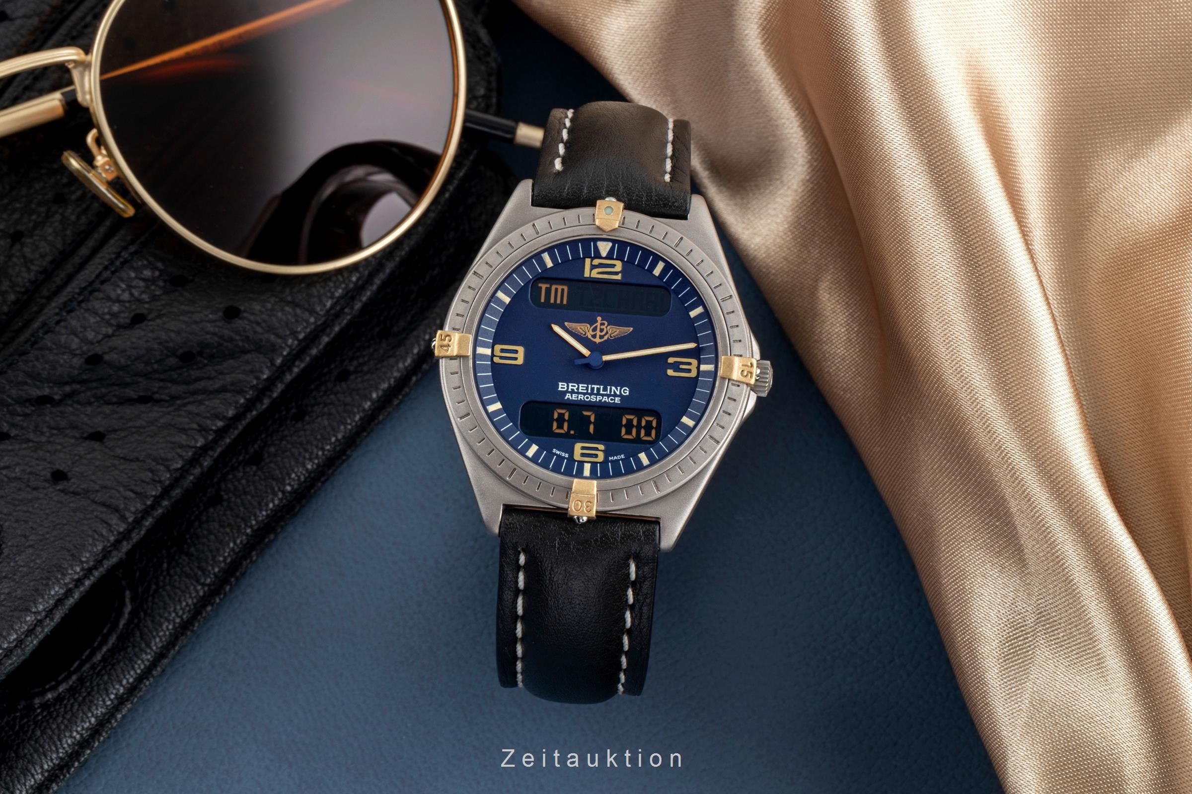 Breitling Aerospace titanium / gold quartz Kal. B56 Ref. F56059L