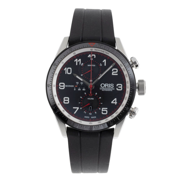 Oris Chronograph chronographe acier automatique montre pour hommes 01 774 7661 4484-Set Limited  [2503029]