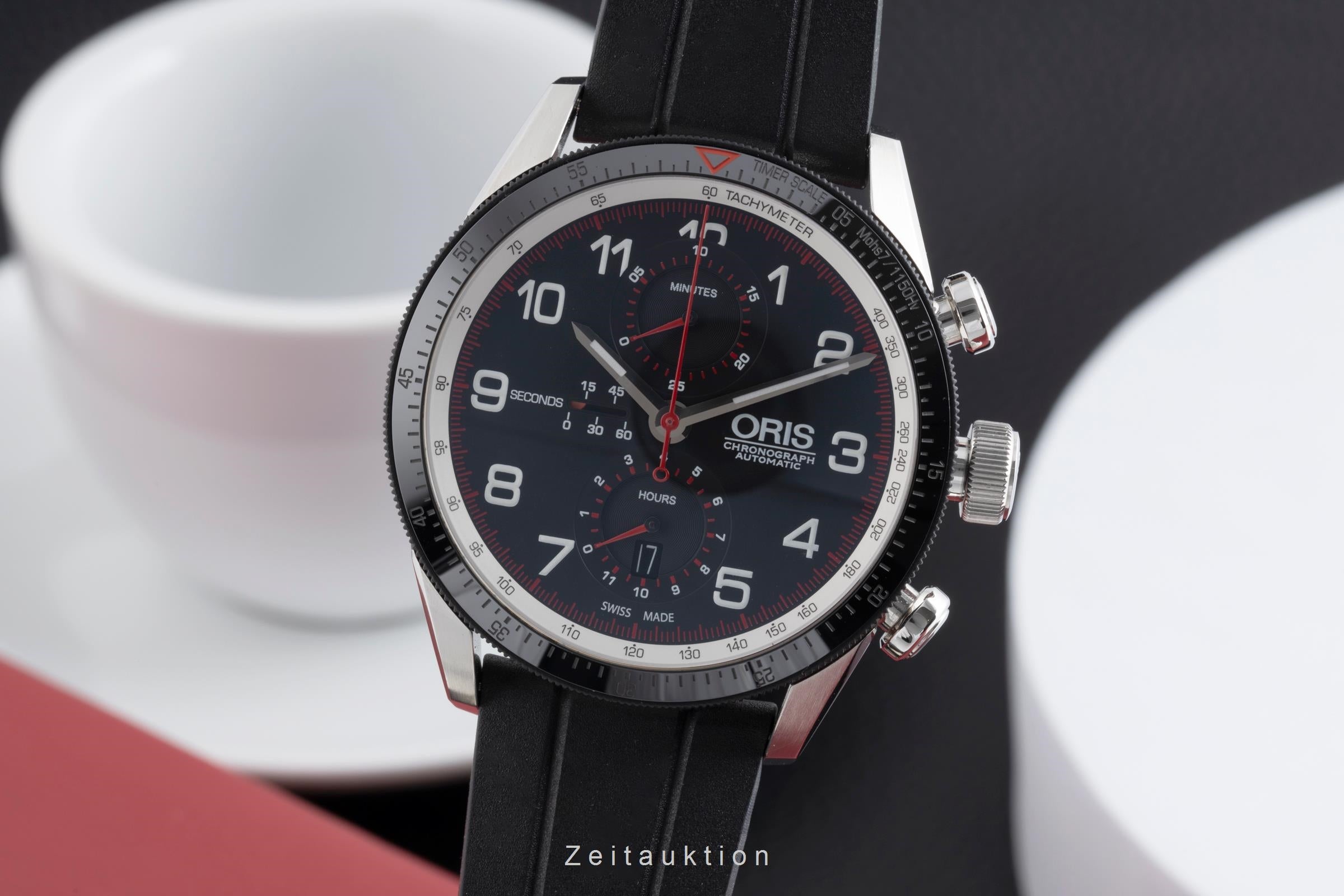 Oris Chronograph chronographe acier automatique montre pour hommes 01 774 7661 4484-Set Limited  [2503029]