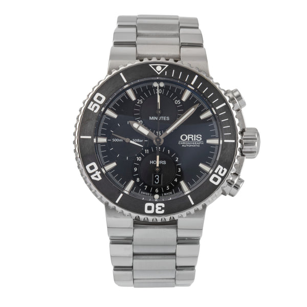Oris Chronograph chronographe acier automatique montre pour hommes 01 774 7655 4154-07 4 26 34EB  [2503030]