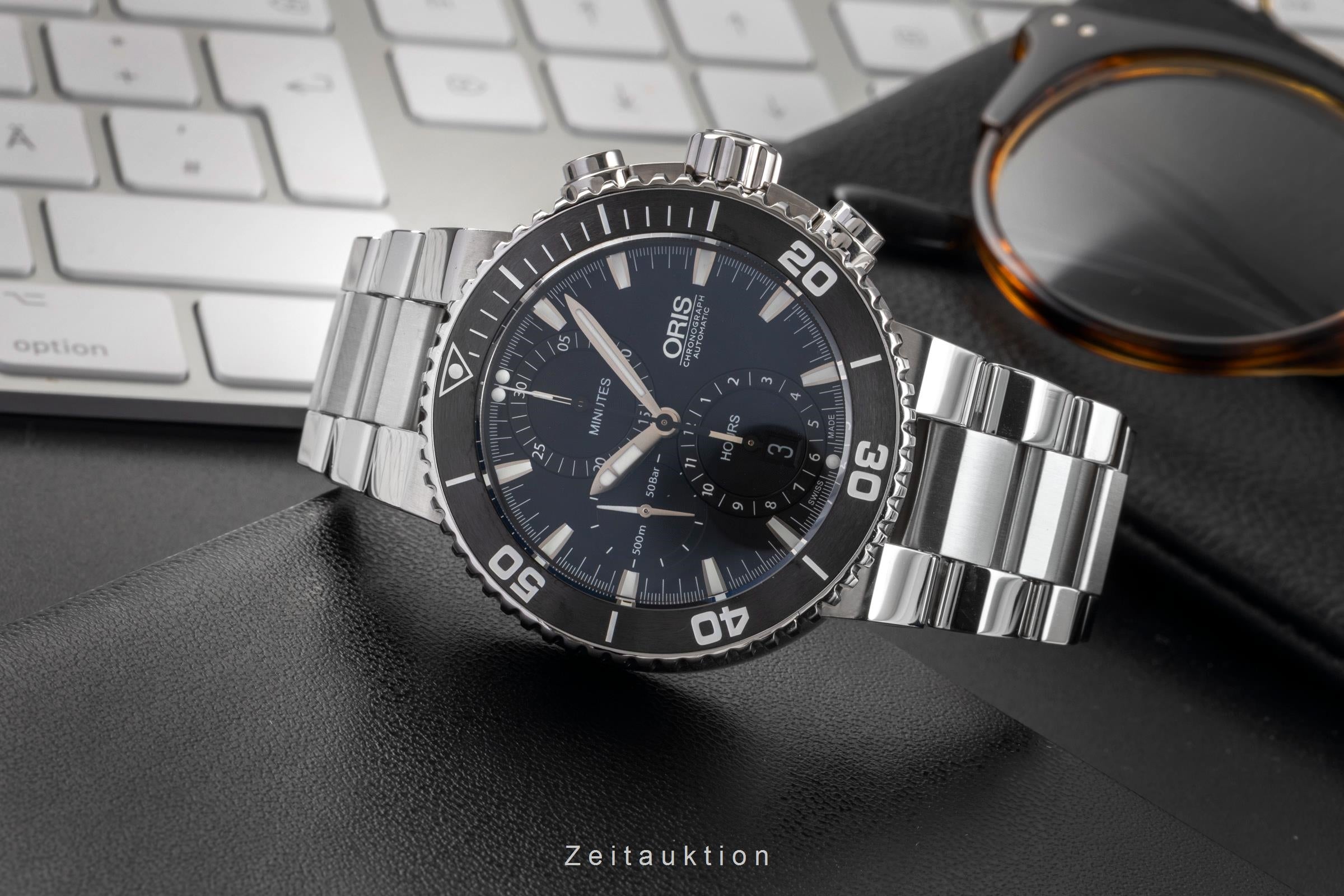 Oris Chronograph chronographe acier automatique montre pour hommes 01 774 7655 4154-07 4 26 34EB  [2503030]