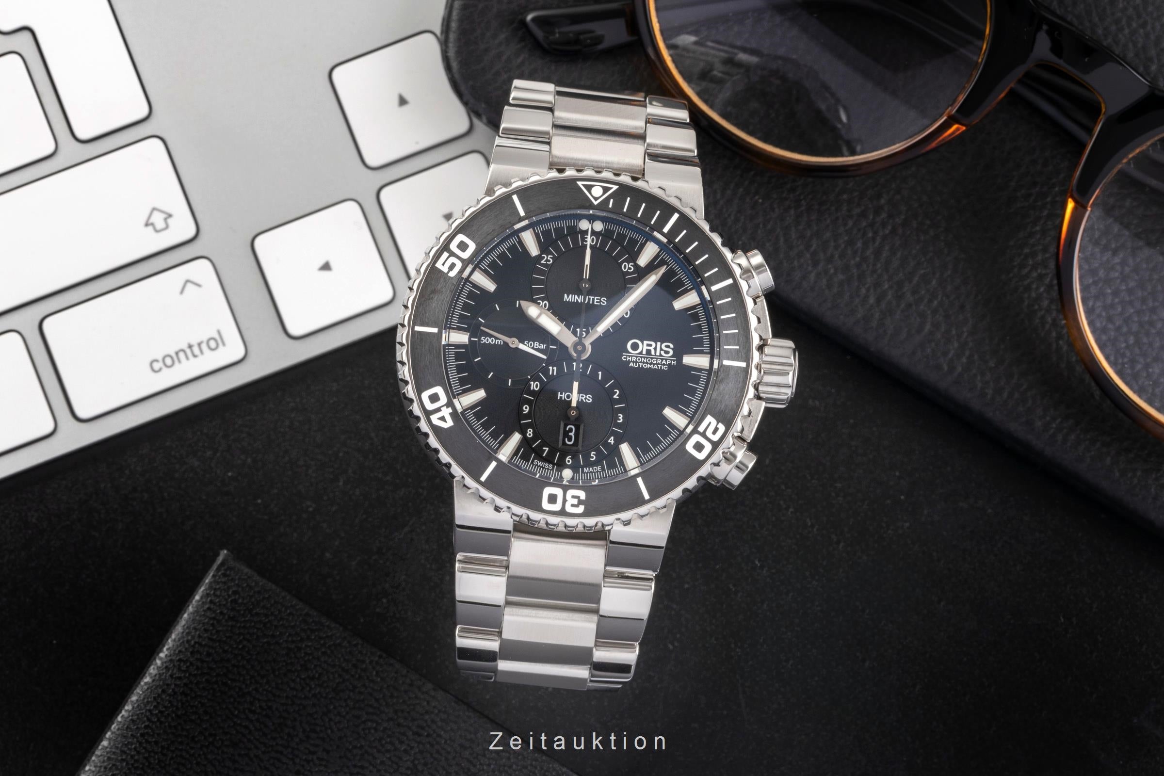 Oris Chronograph chronographe acier automatique montre pour hommes 01 774 7655 4154-07 4 26 34EB  [2503030]