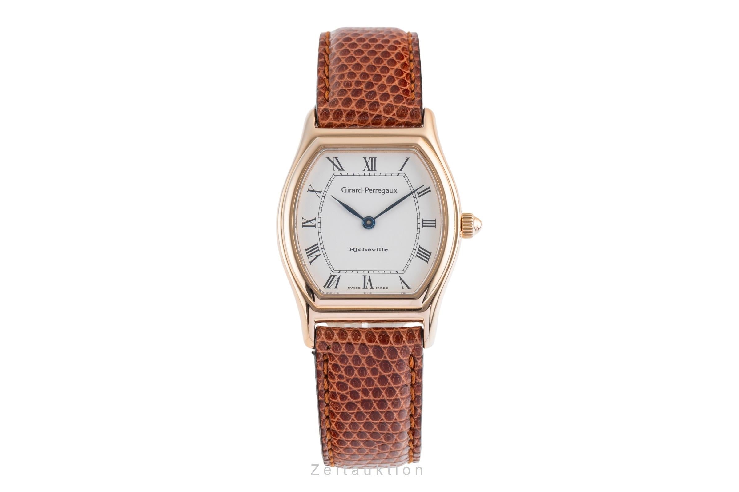 Girard Perregaux Richeville 18 ct red gold quartz women's watch 2600  [2503038]