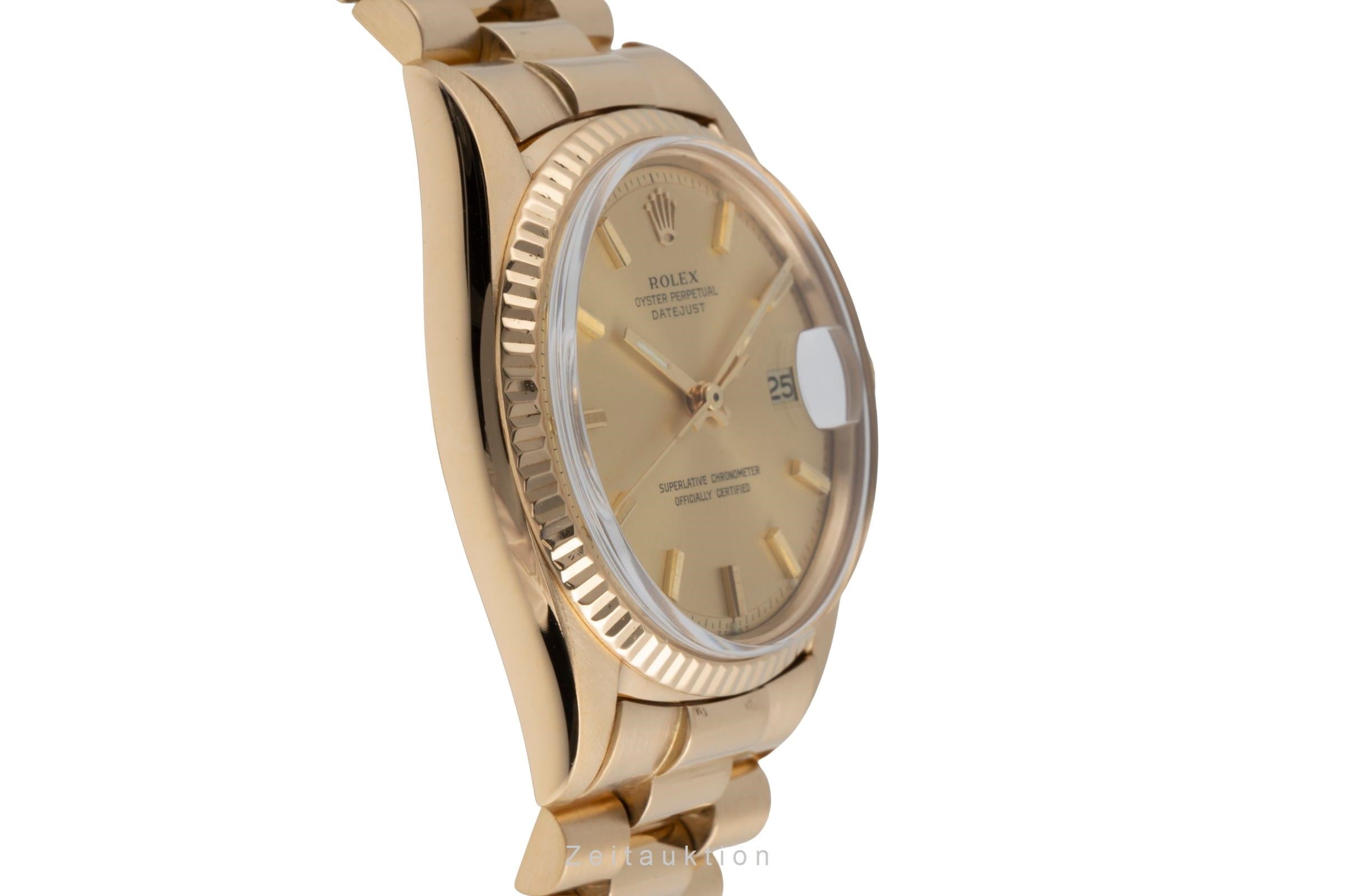 Rolex Datejust oro de 18 quilates automático reloj para caballeros 1601 Vintage  [2503039]