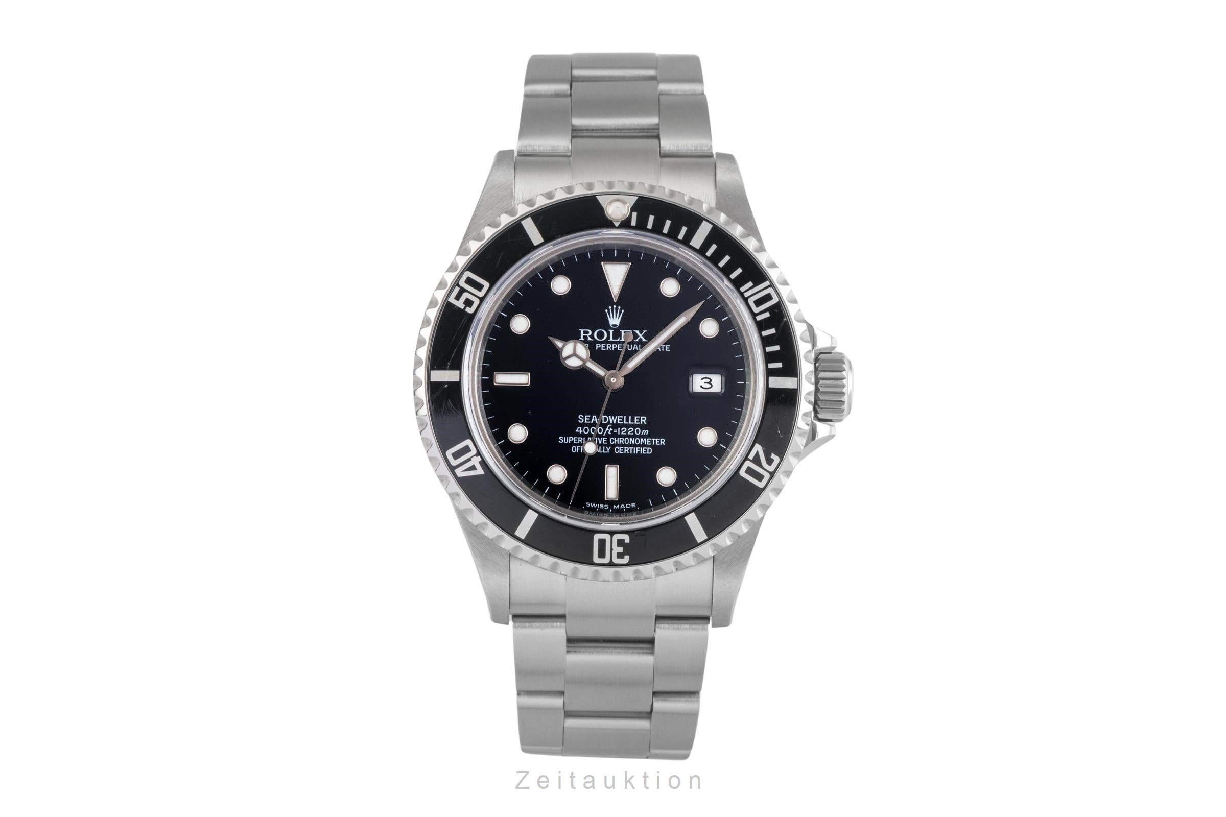 Rolex Sea-Dweller Automatik Stahl Herrenuhr Oyster Perpetual Ref. 16600T F-Serie [2503041]
