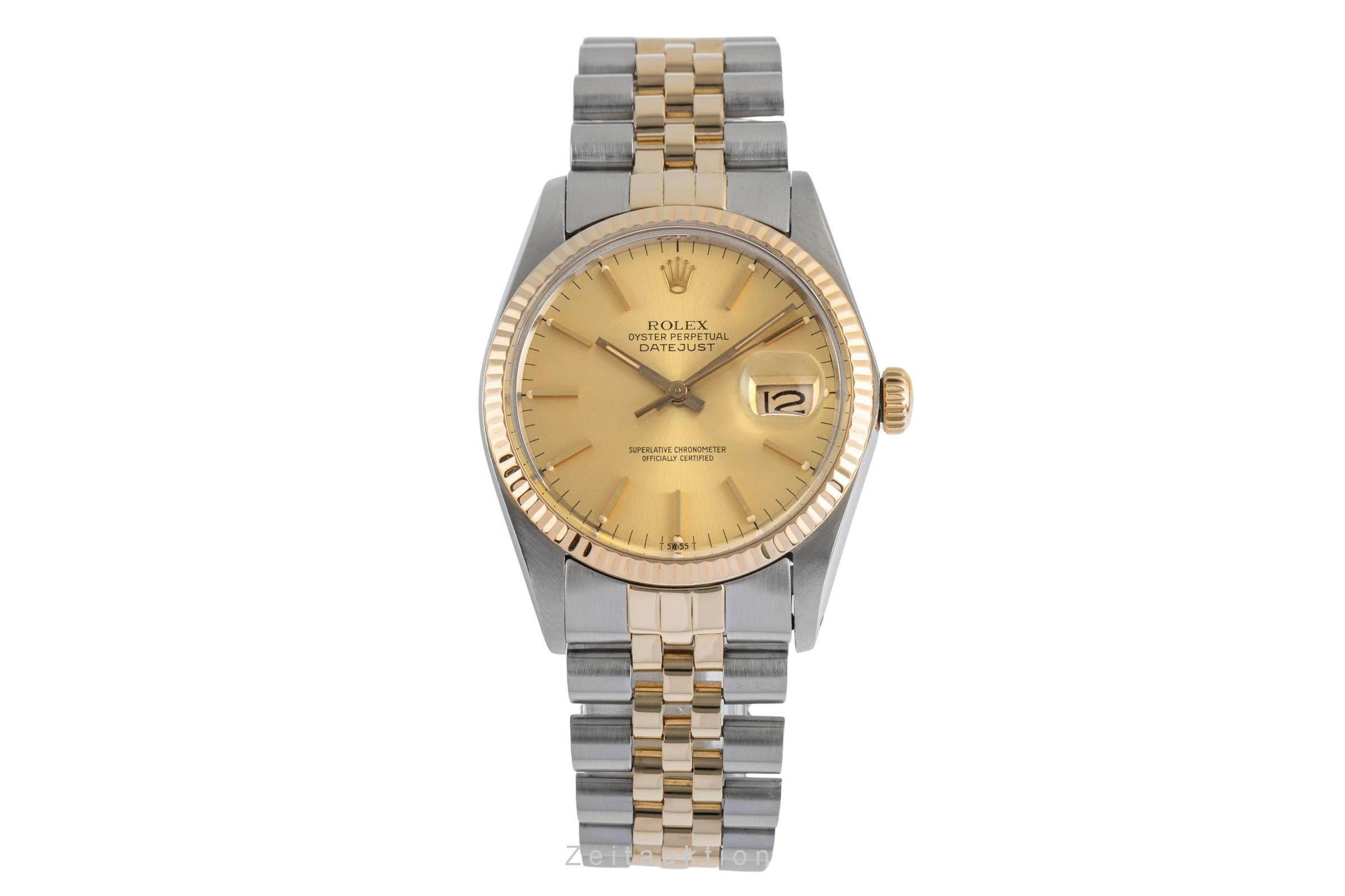Rolex Datejust steel / gold automatic men's watch 16013  [2503042]