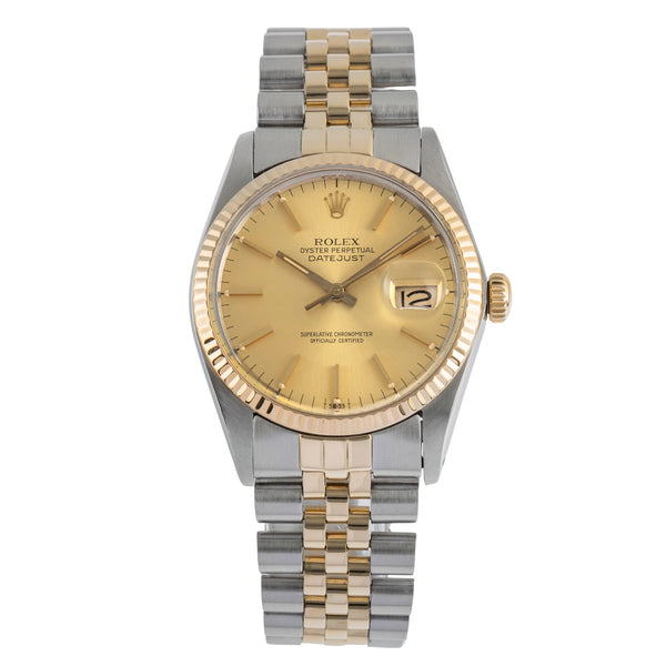 Rolex Datejust steel / gold automatic men's watch 16013  [2503042]