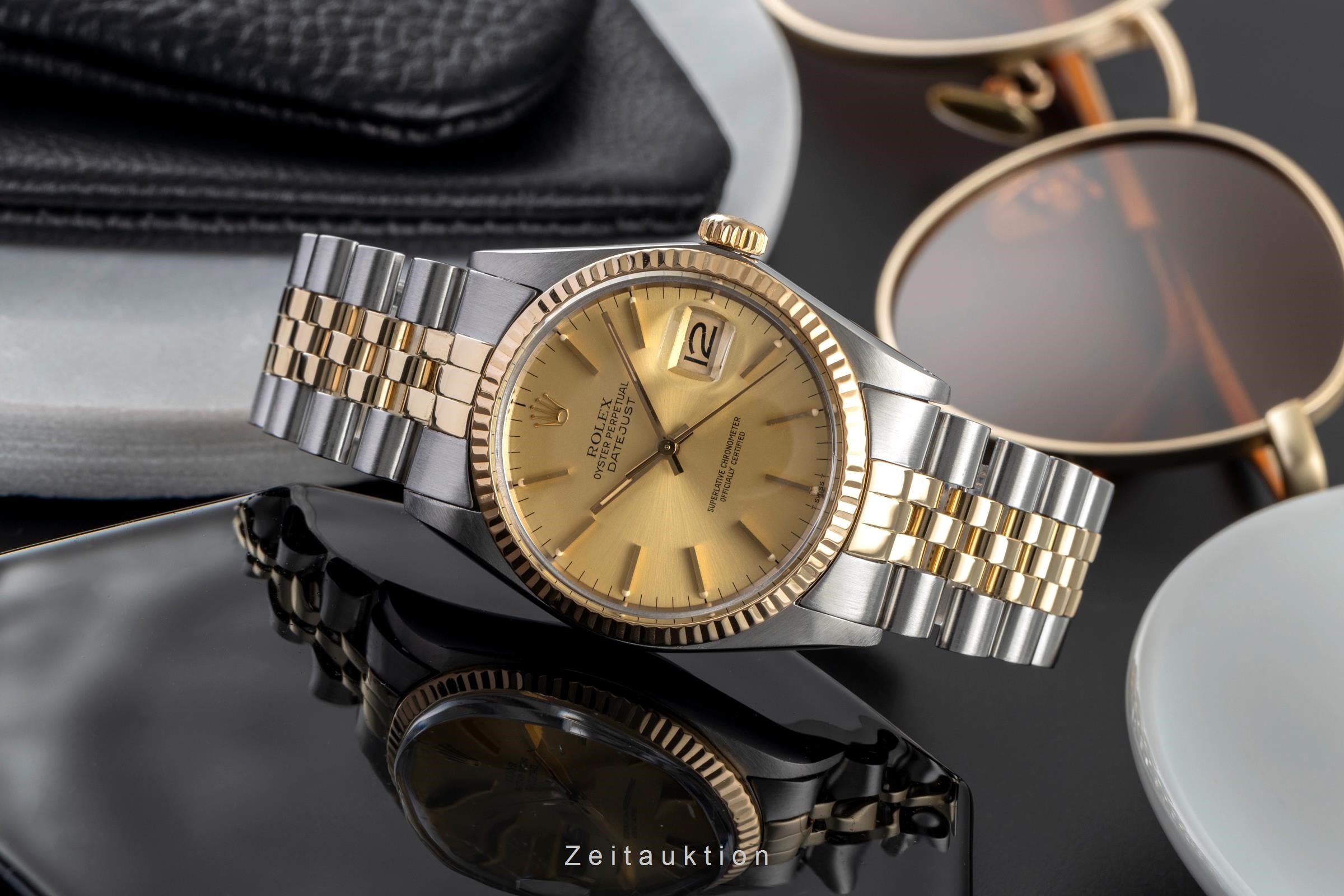 Rolex Datejust steel / gold automatic men's watch 16013  [2503042]
