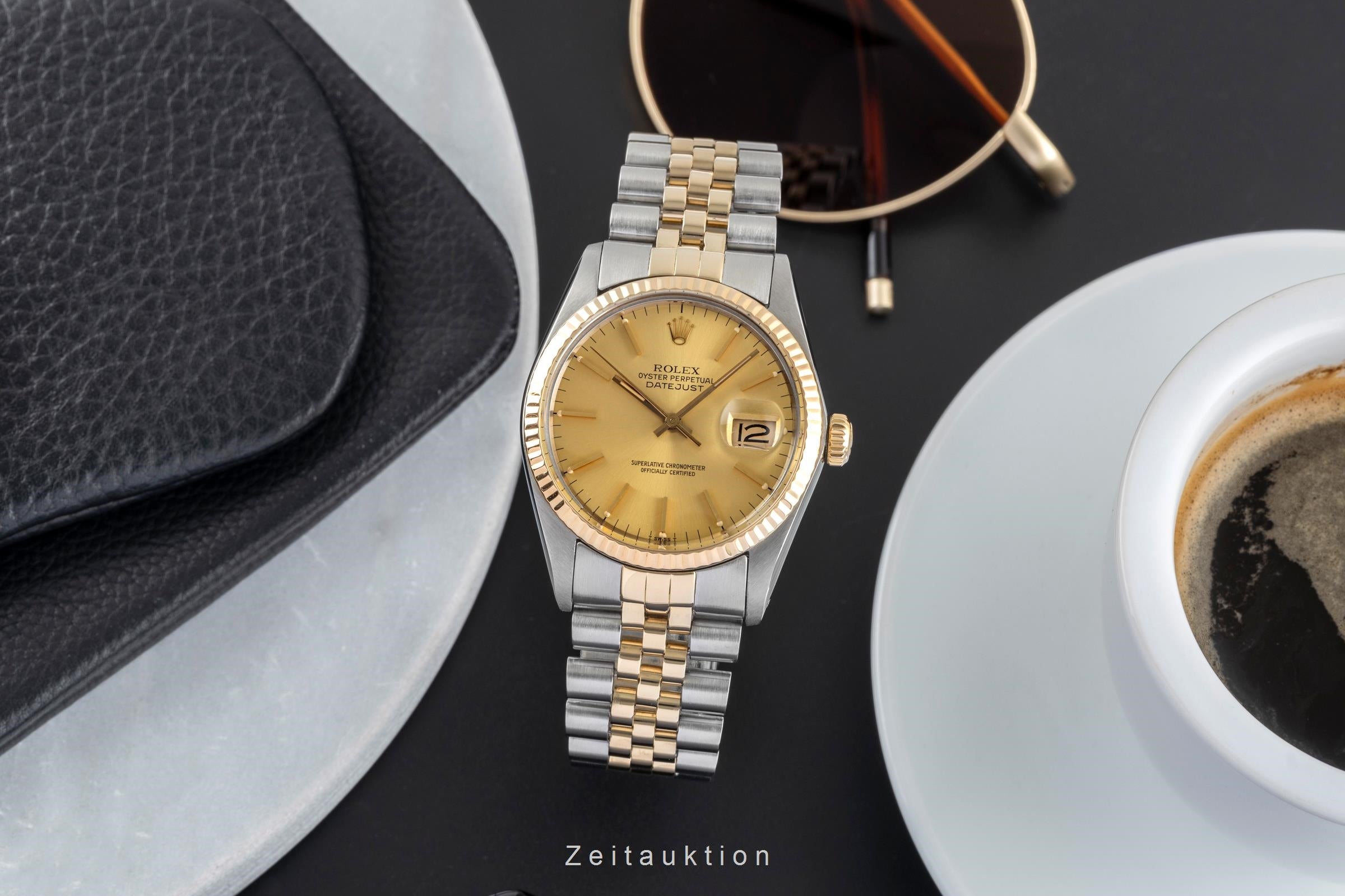Rolex Datejust steel / gold automatic men's watch 16013  [2503042]