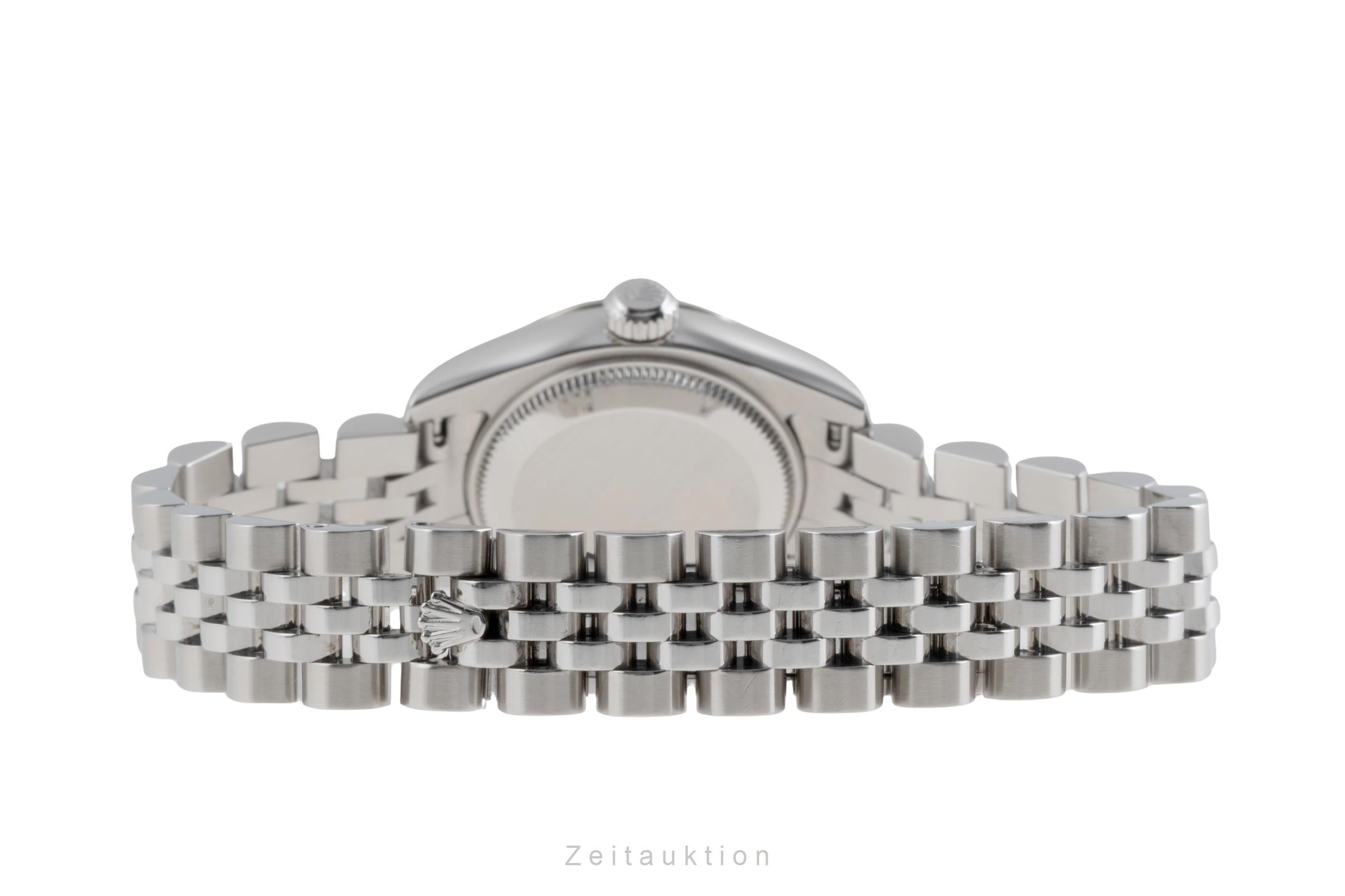 Rolex Lady Datejust 26 Diamanten Stahl / Weissgold Automatik Damenuhr 179174 B&P [2503046]