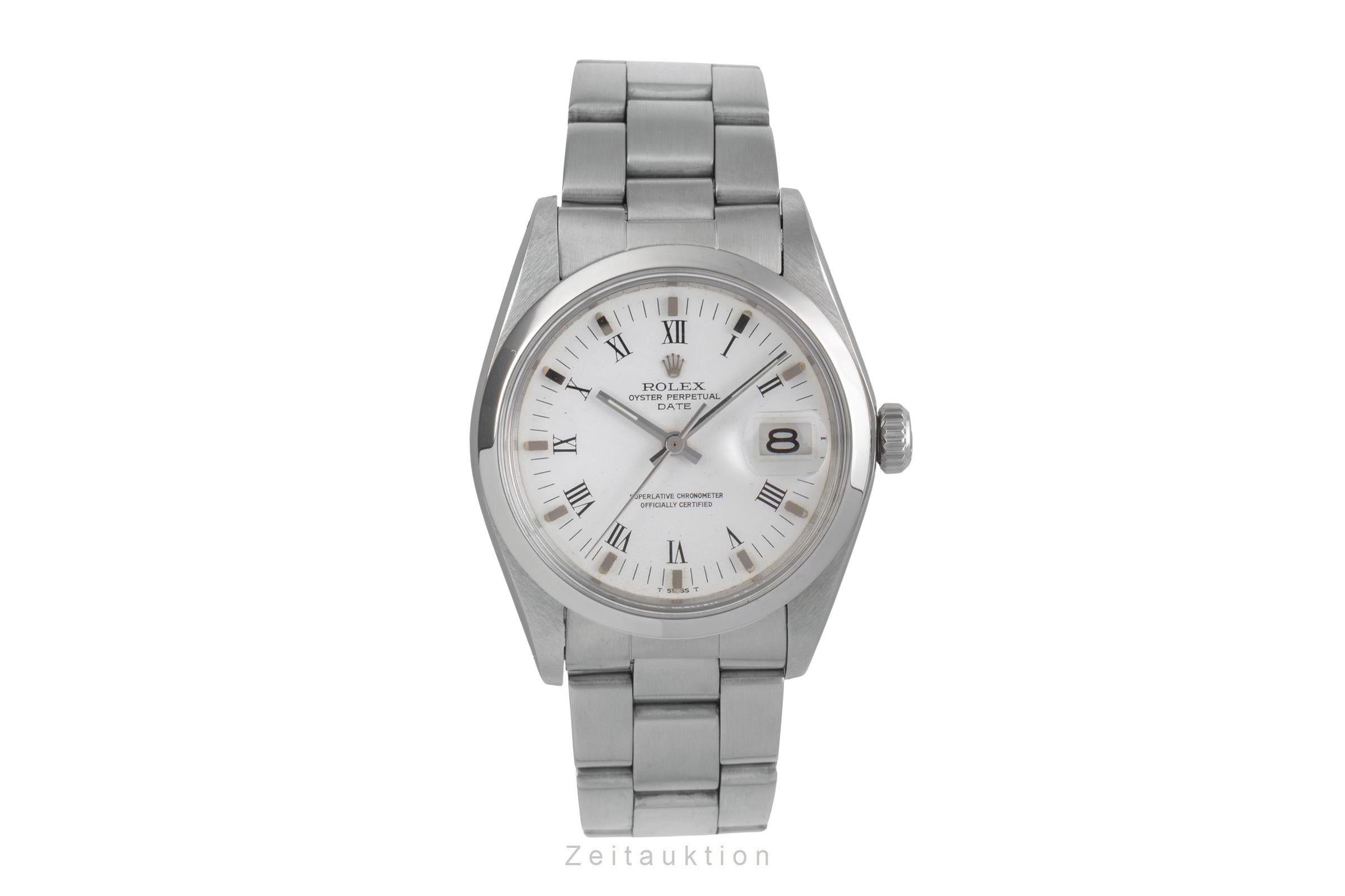 Rolex Date acero automático reloj para caballeros 1500  [2503048]