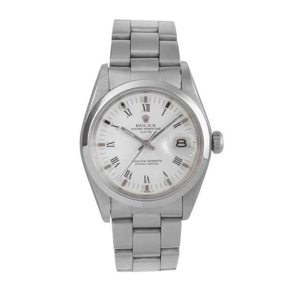 Rolex Date acero automático reloj para caballeros 1500  [2503048]