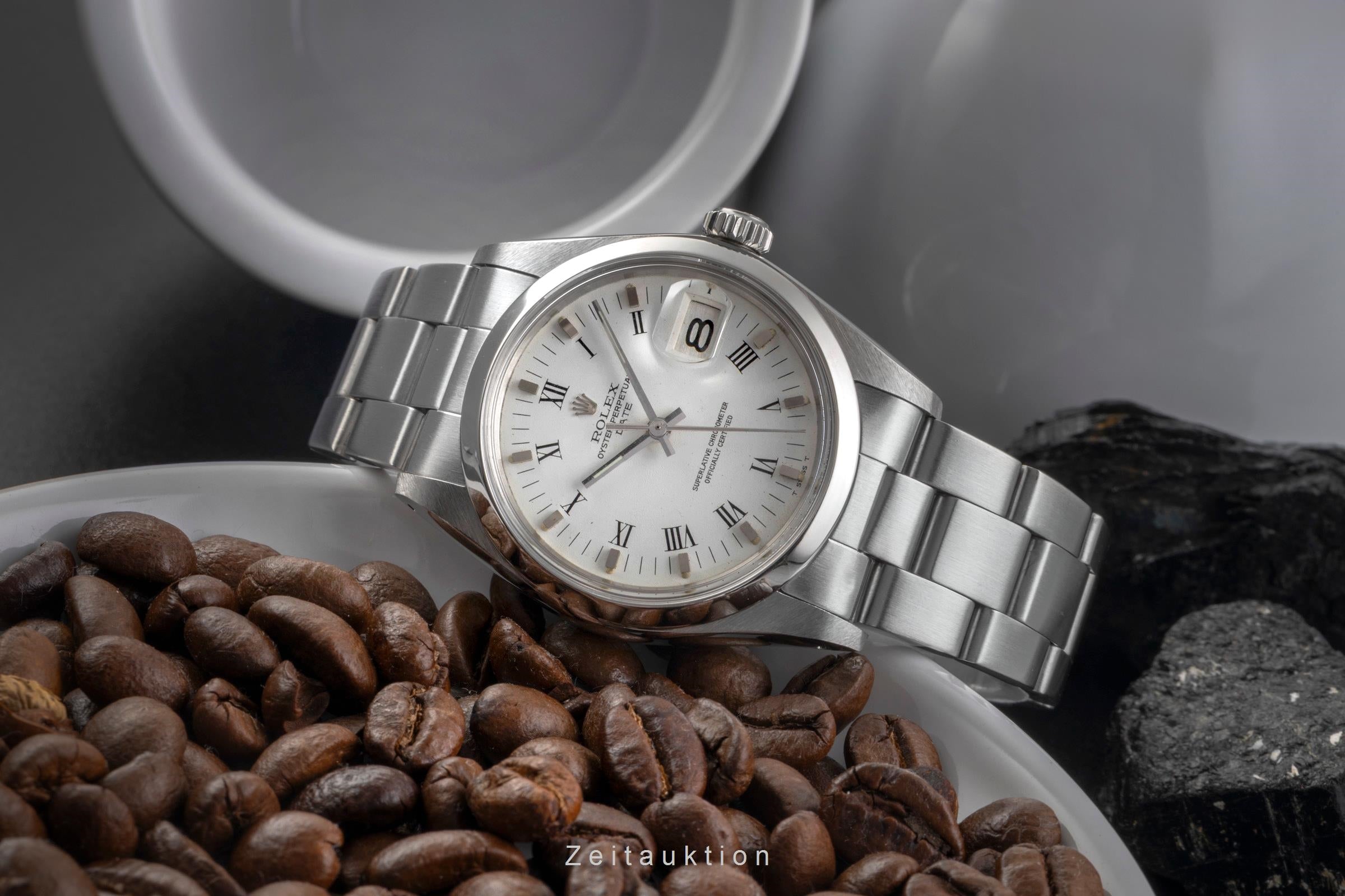 Rolex Date acero automático reloj para caballeros 1500  [2503048]