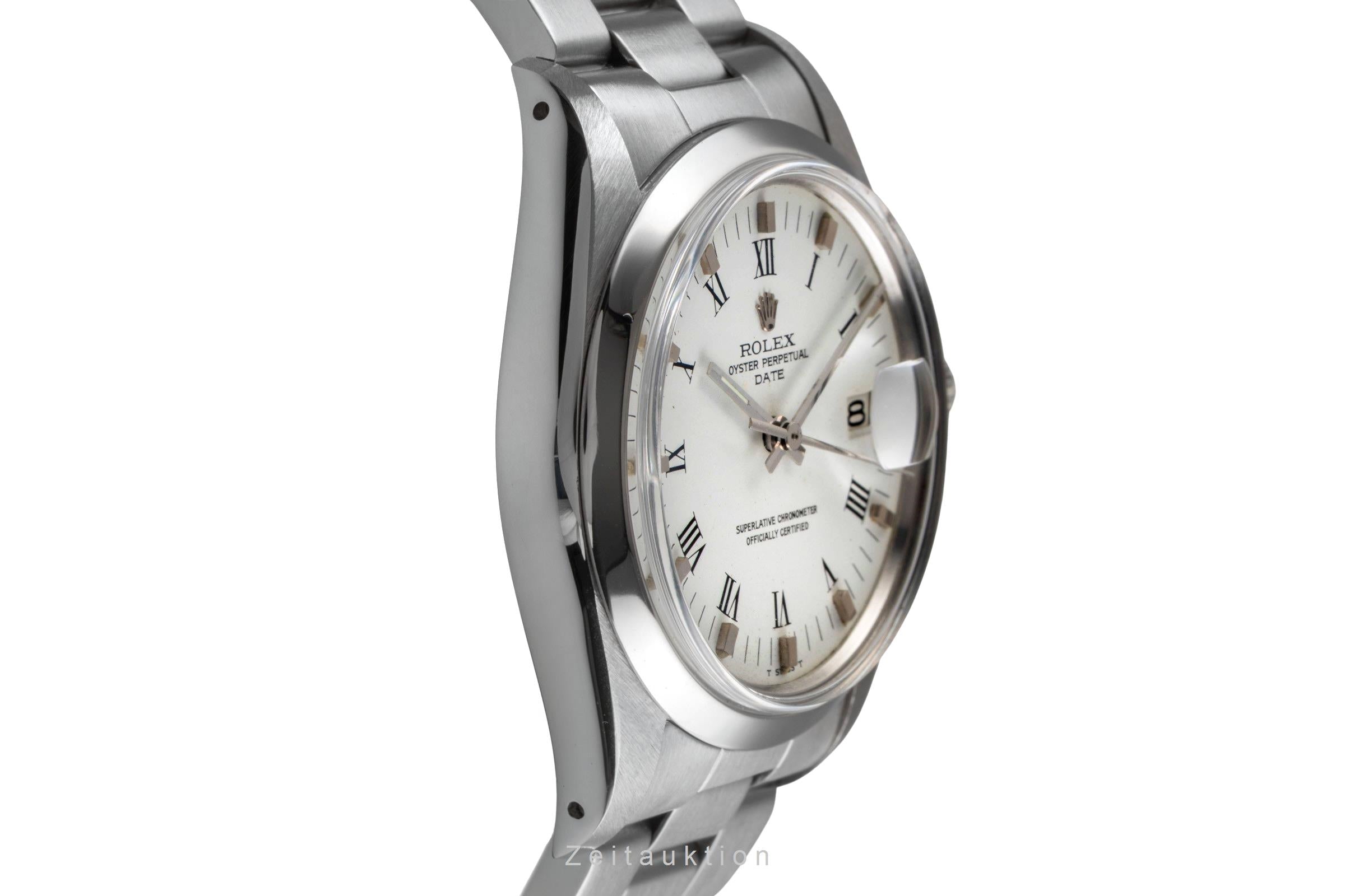 Rolex Date acero automático reloj para caballeros 1500  [2503048]