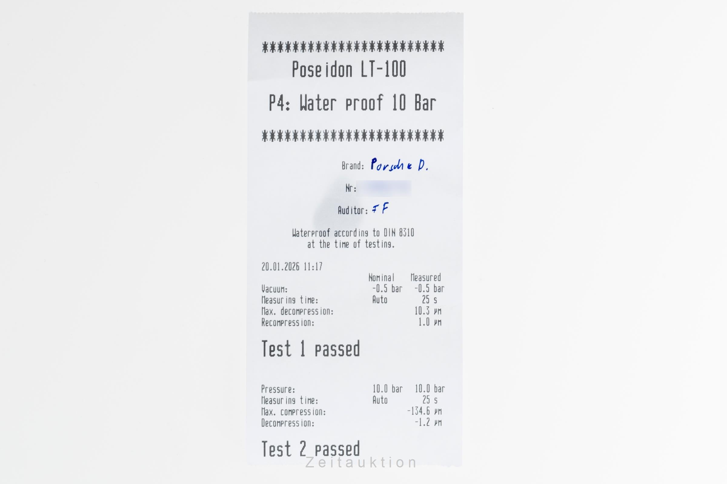 Porsche Design PAC Dashboard Chronograph Automatik Herrenuhr Ref.: 6612.14/1 [2503052]