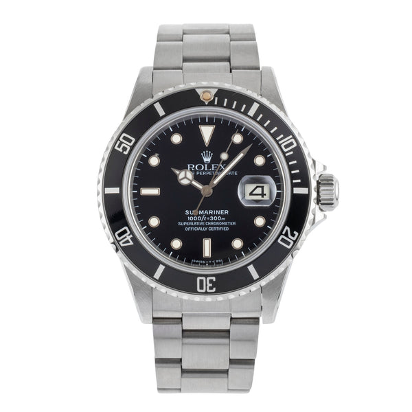 Rolex Submariner acero automático reloj para caballeros 16800  [2503057]