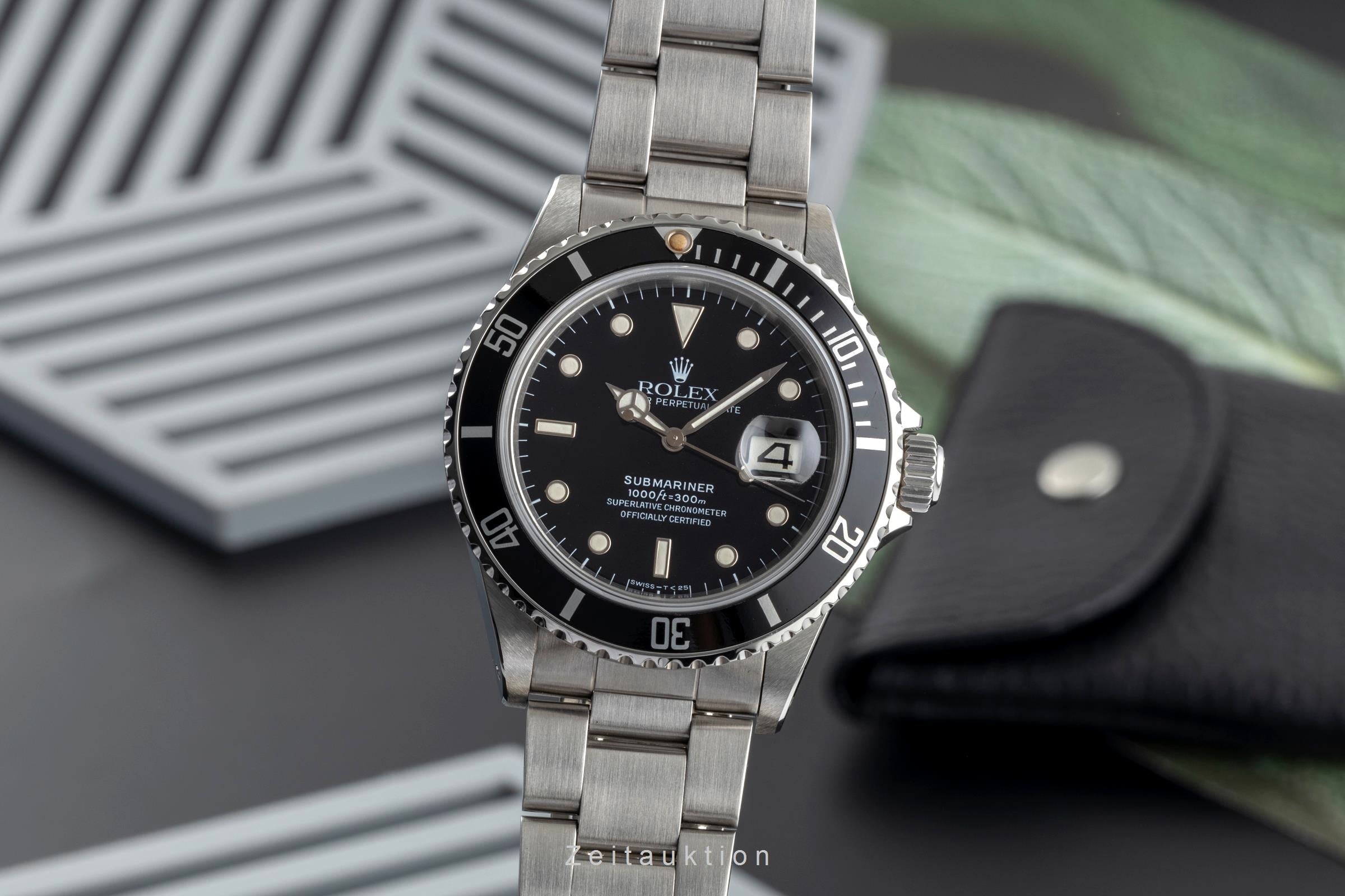 Rolex Submariner acero automático reloj para caballeros 16800  [2503057]