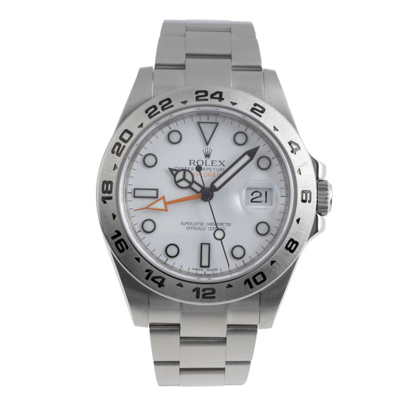 Rolex Explorer II acero automático reloj para caballeros 216570  [2503071]