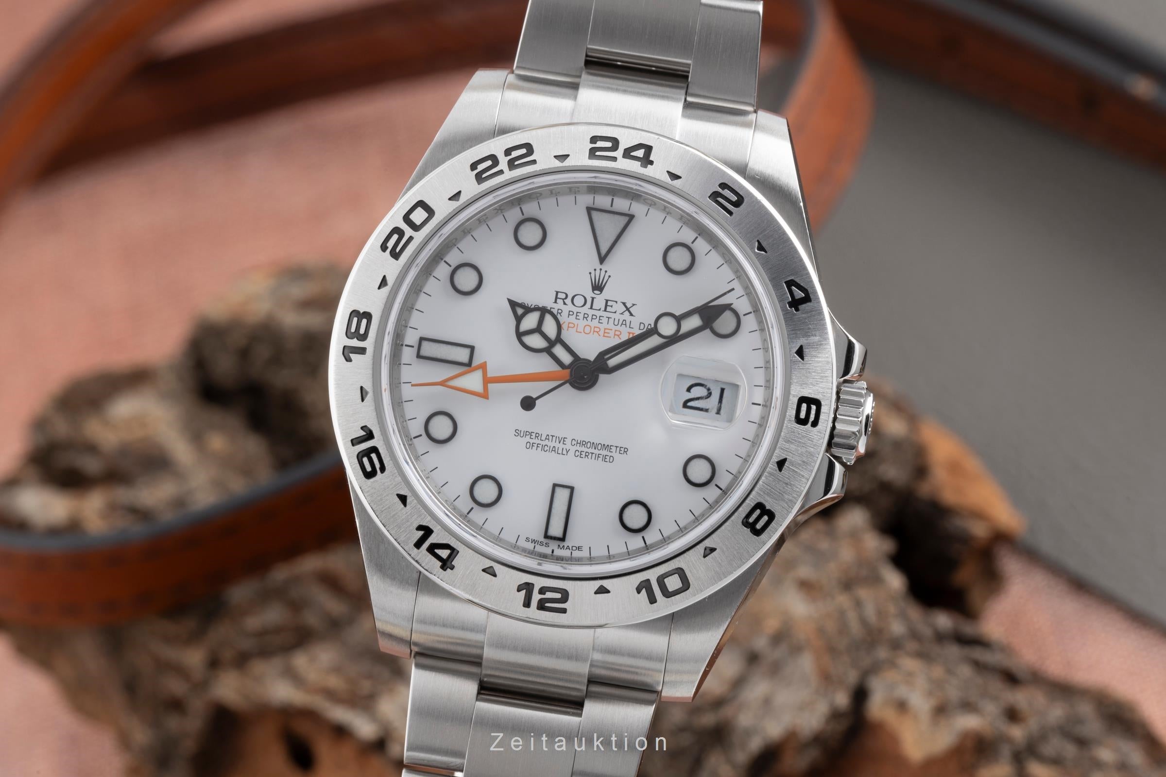 Rolex Explorer II acero automático reloj para caballeros 216570  [2503071]