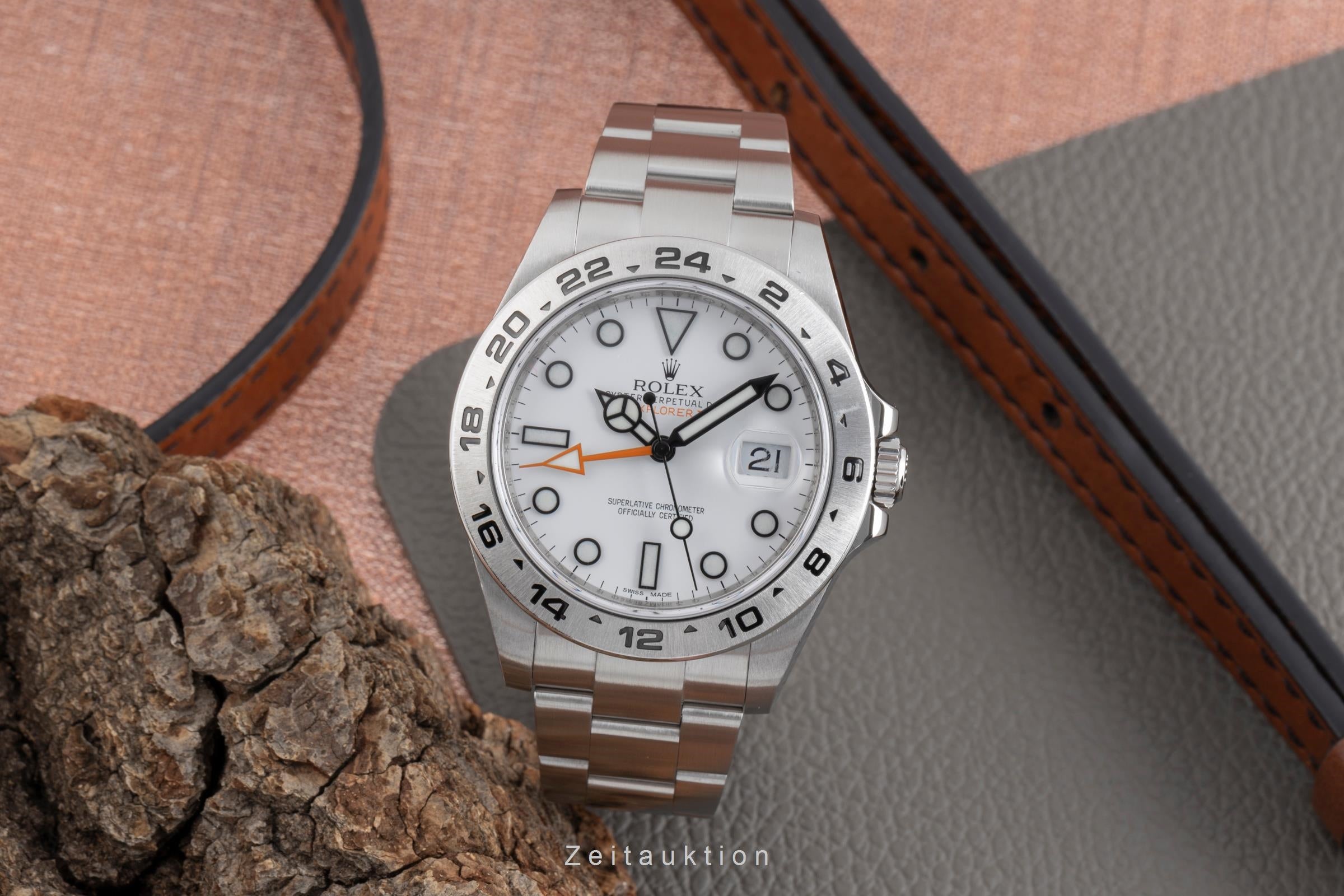 Rolex Explorer II acero automático reloj para caballeros 216570  [2503071]