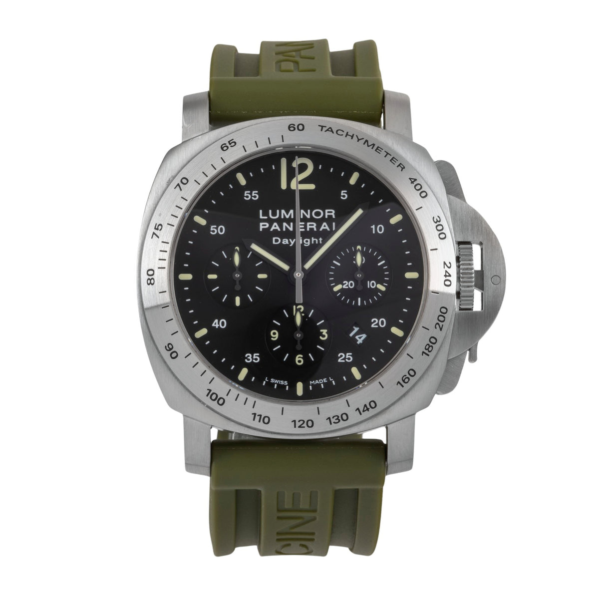 Panerai Luminor Chrono Daylight steel automatic OP XII Ref