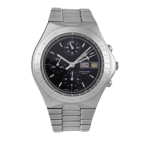 Omega Speedmaster Date chronographe acier automatique montre pour hommes 376.0806 Vintage  [2503086]