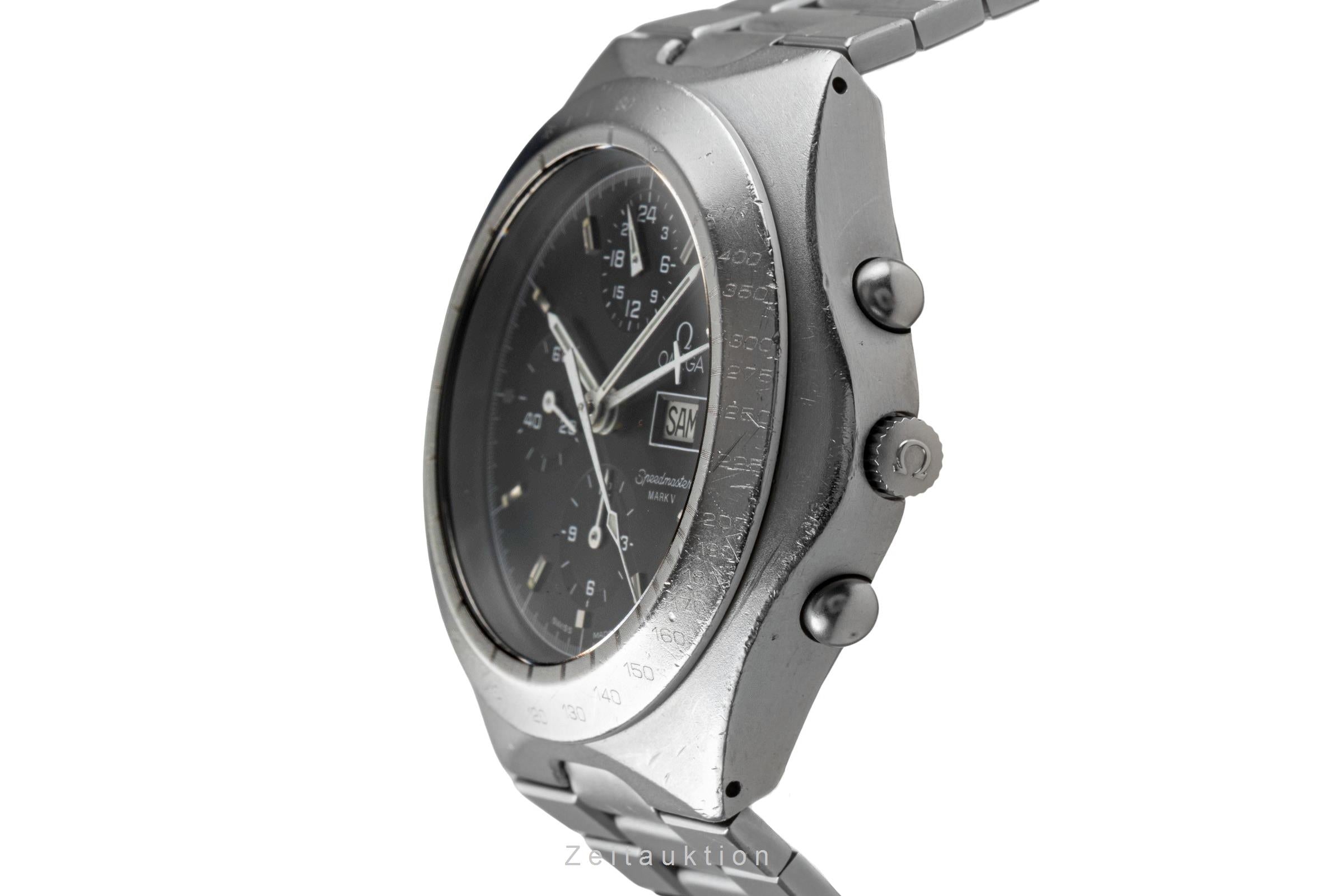 Omega Speedmaster Date chronographe acier automatique montre pour hommes 376.0806 Vintage  [2503086]