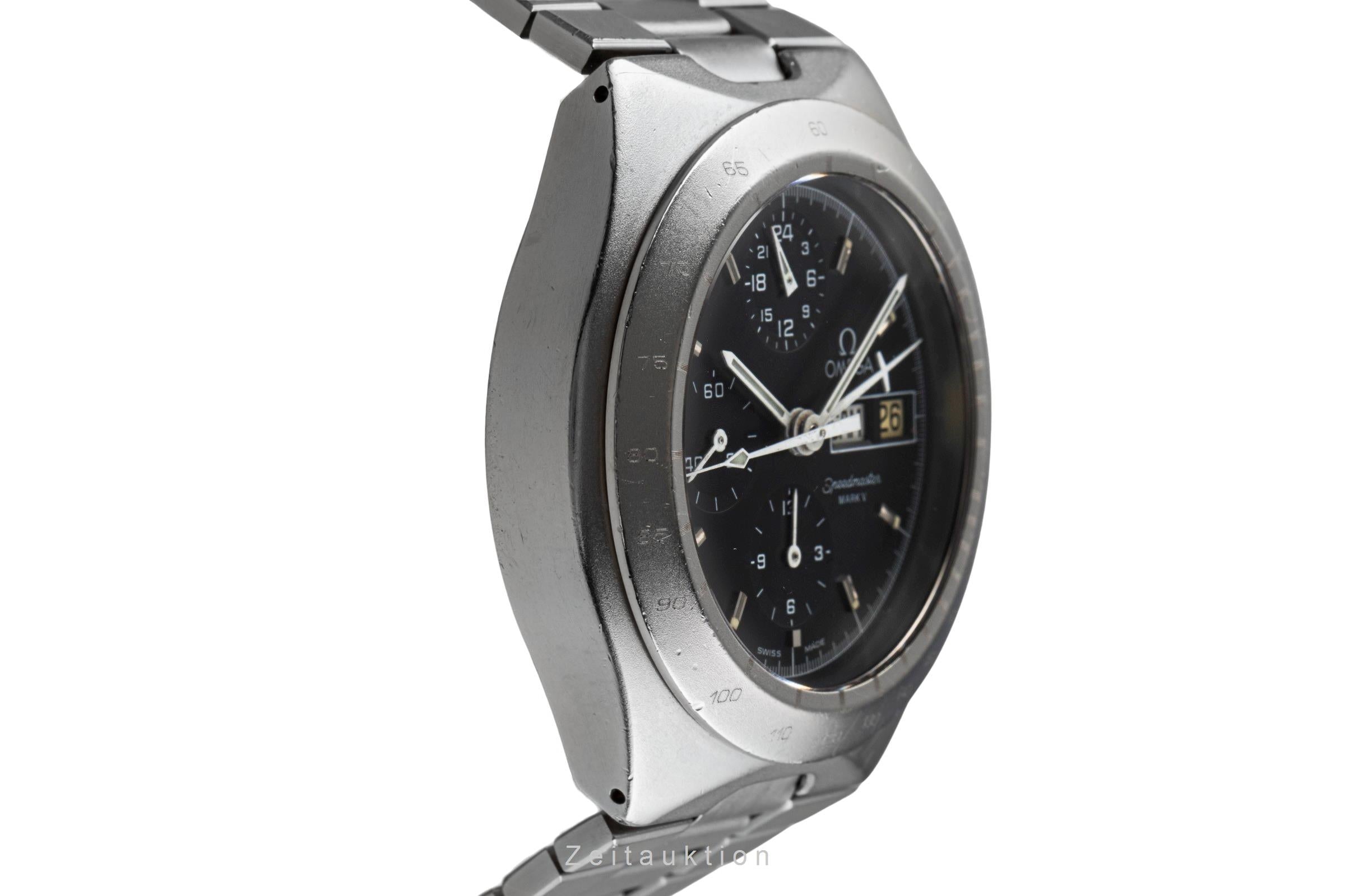 Omega Speedmaster Date chronographe acier automatique montre pour hommes 376.0806 Vintage  [2503086]