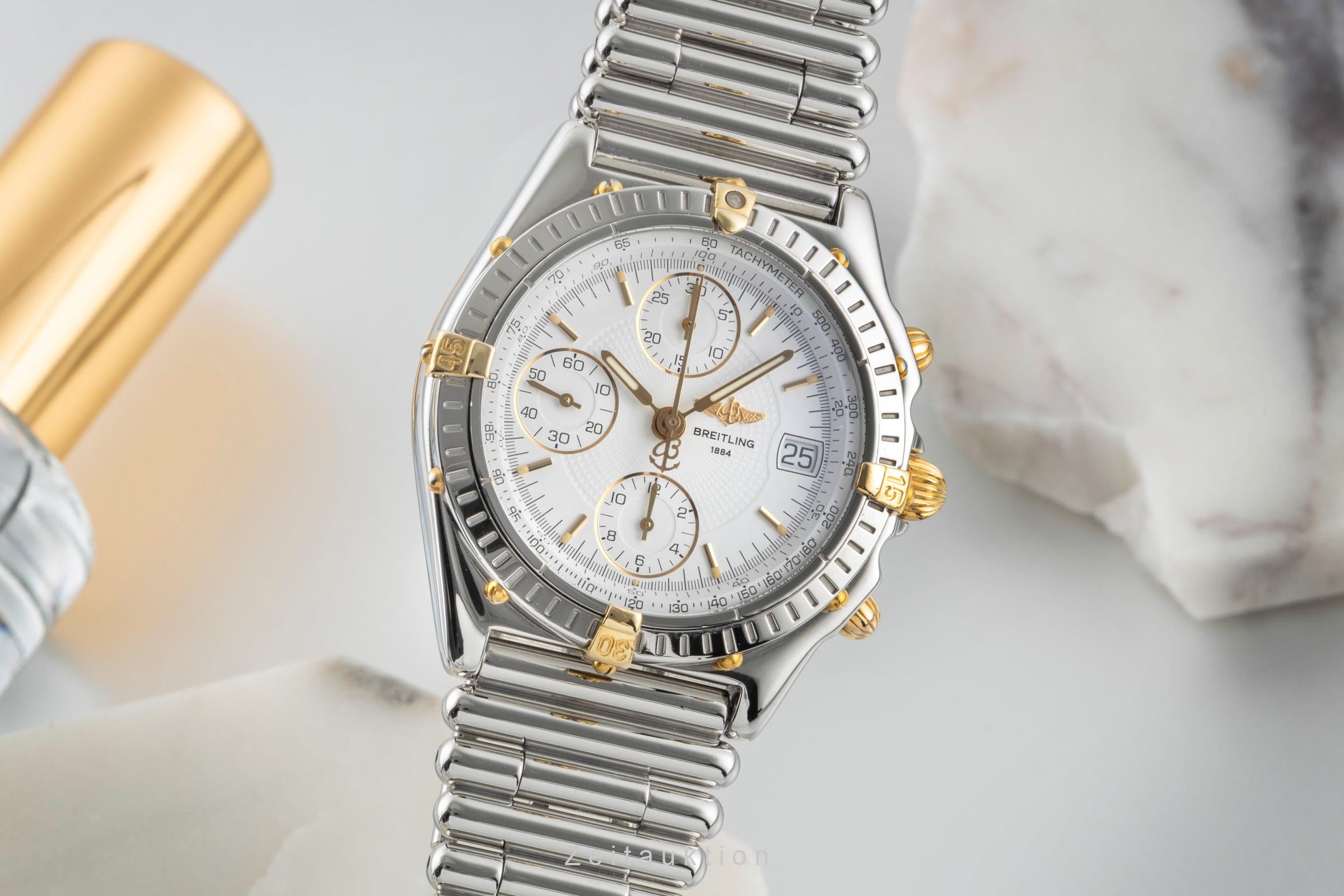 Breitling Chronomat chronograph steel / gold automatic men's watch B13050.1  [2503095]