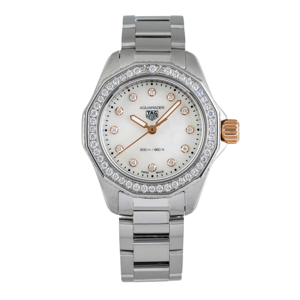Tag Heuer Aquaracer Stahl MOP Diamanten Ref. WBP1451.BA0622 NP: 5250 € [2503096]
