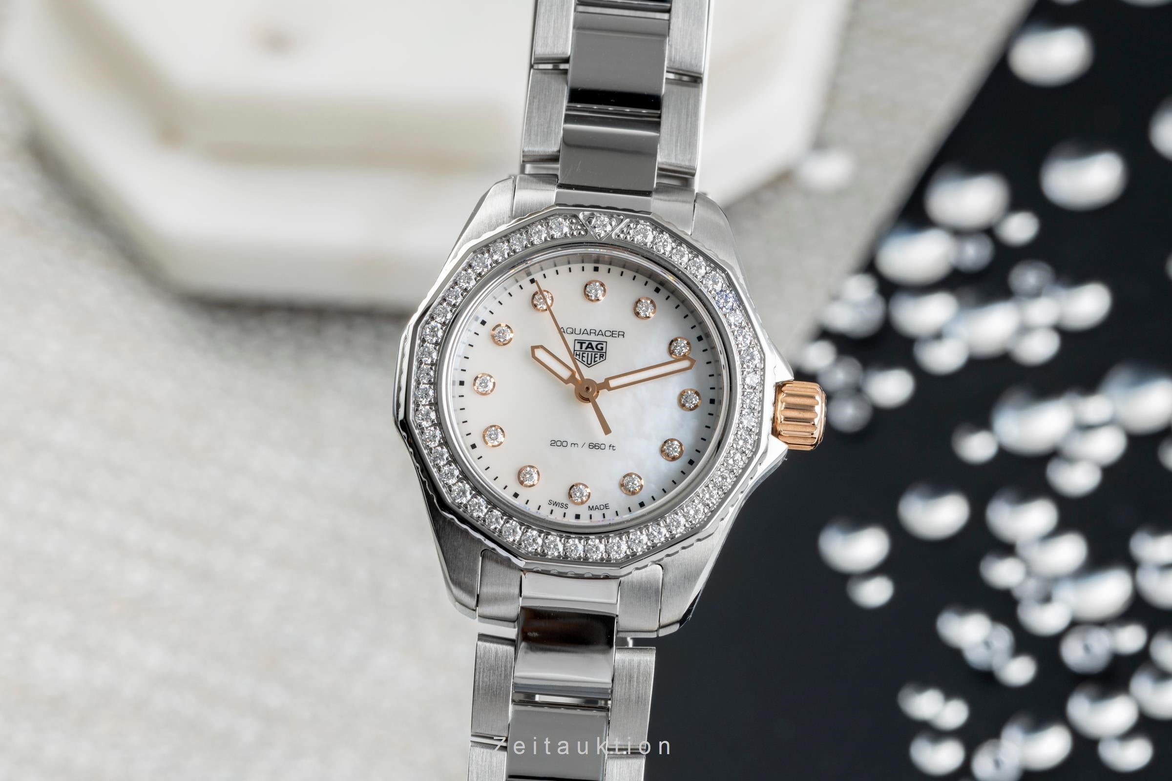 Tag Heuer Aquaracer Stahl MOP Diamanten Ref. WBP1451.BA0622 NP: 5250 € [2503096]