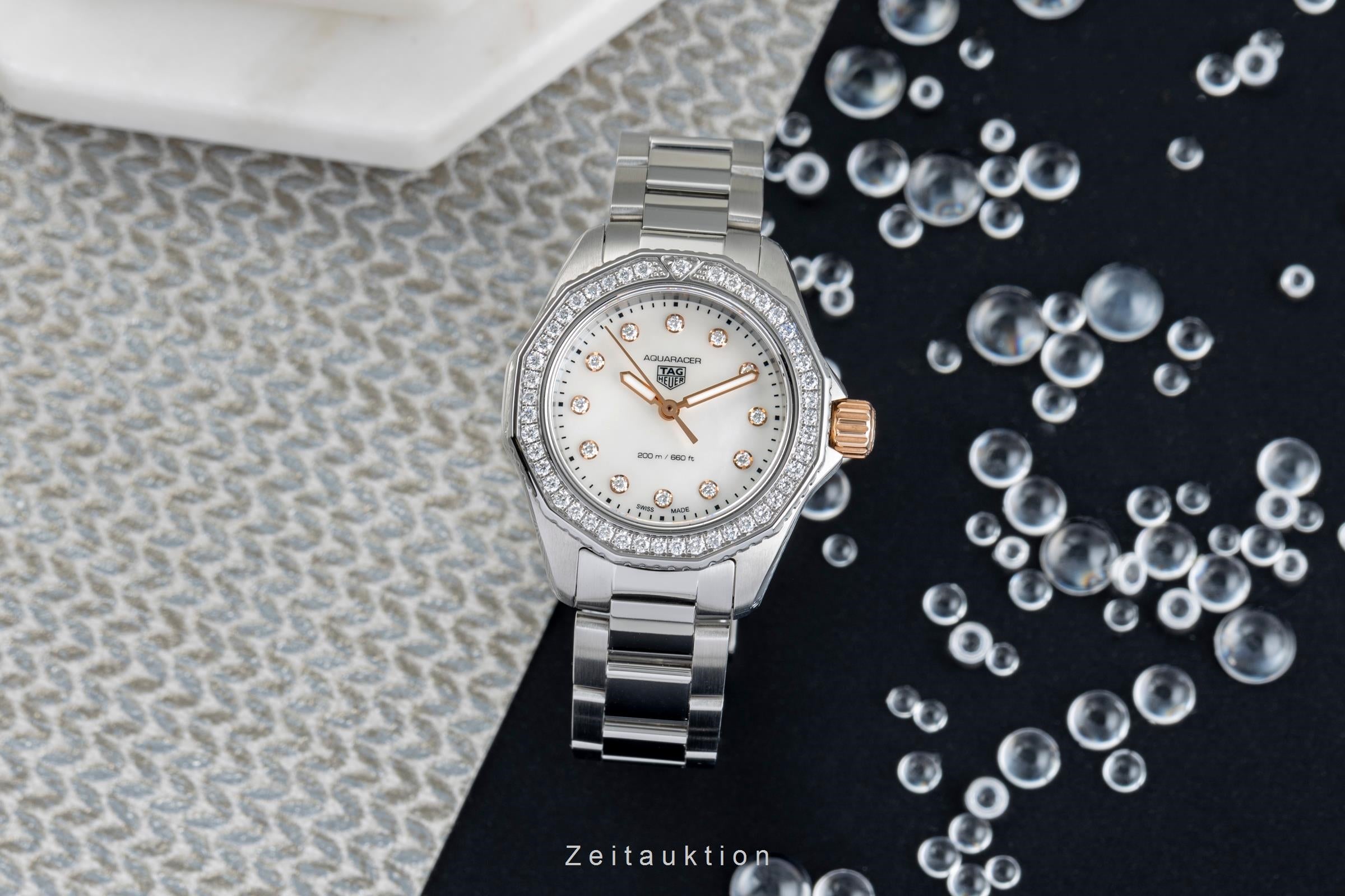 Tag Heuer Aquaracer Stahl MOP Diamanten Ref. WBP1451.BA0622 NP: 5250 € [2503096]