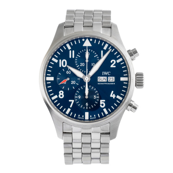 IWC Fliegerchronograph cronografo acciaio automatismo orologio da uomo IW377717 LP: 8800EUR  [2503099]