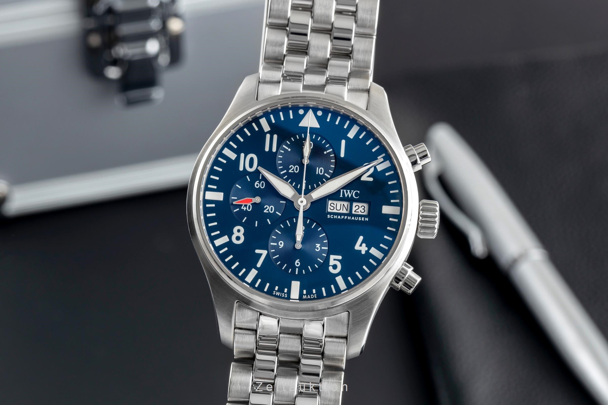 IWC Fliegerchronograph cronografo acciaio automatismo