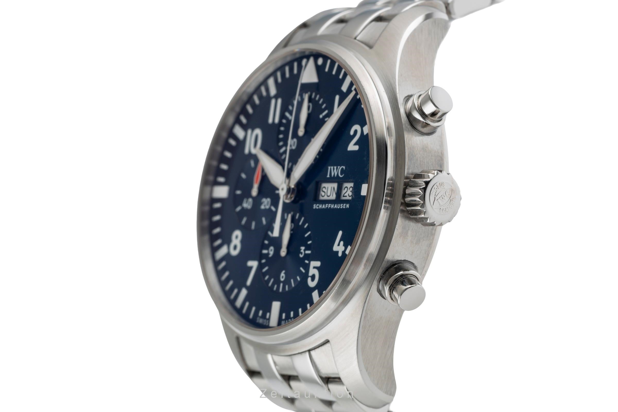 IWC Fliegerchronograph cronografo acciaio automatismo orologio da uomo IW377717 LP: 8800EUR  [2503099]