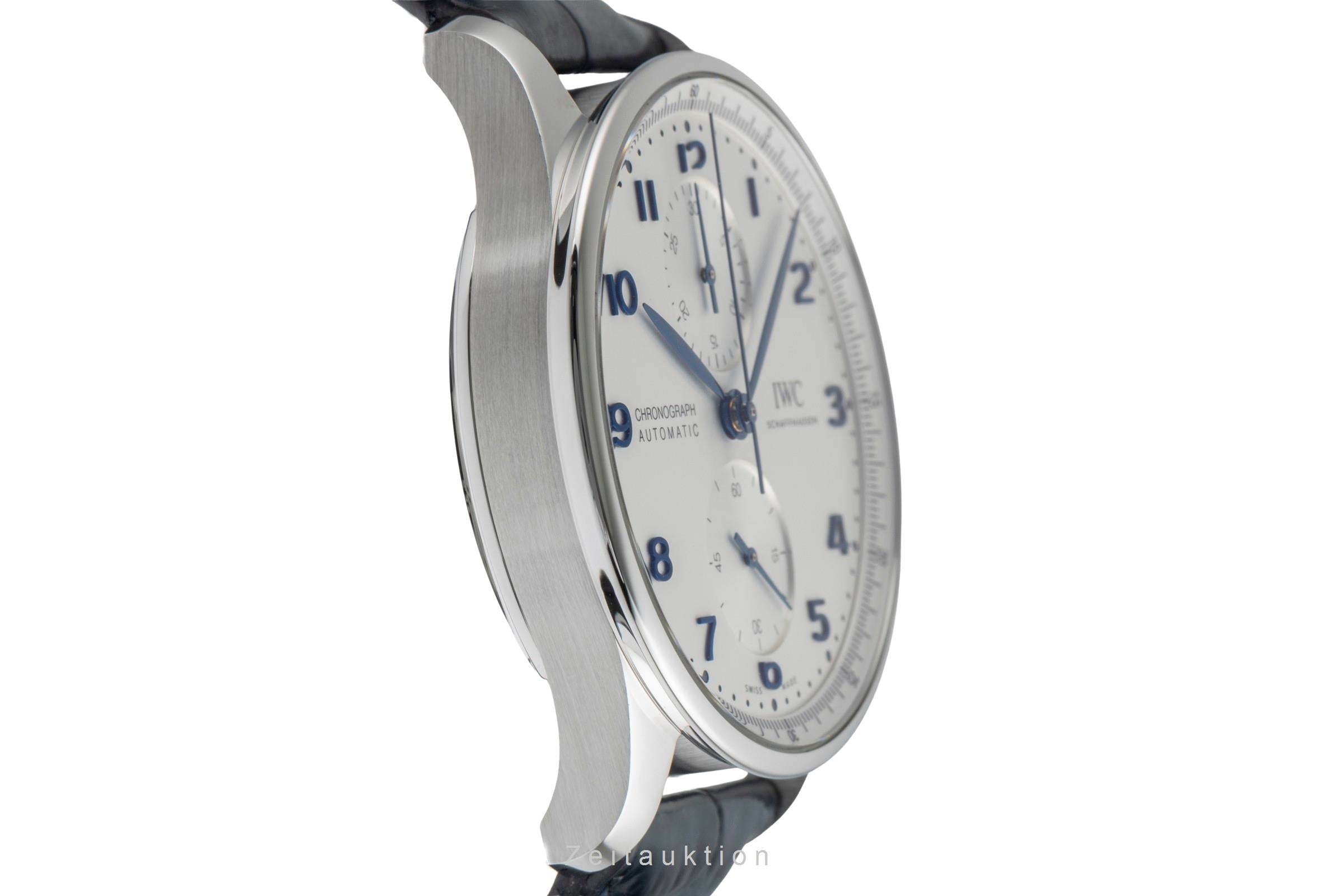 IWC Portugieser chronographe acier automatique montre pour hommes IW371605 LP: 9100EUR  [2503100]