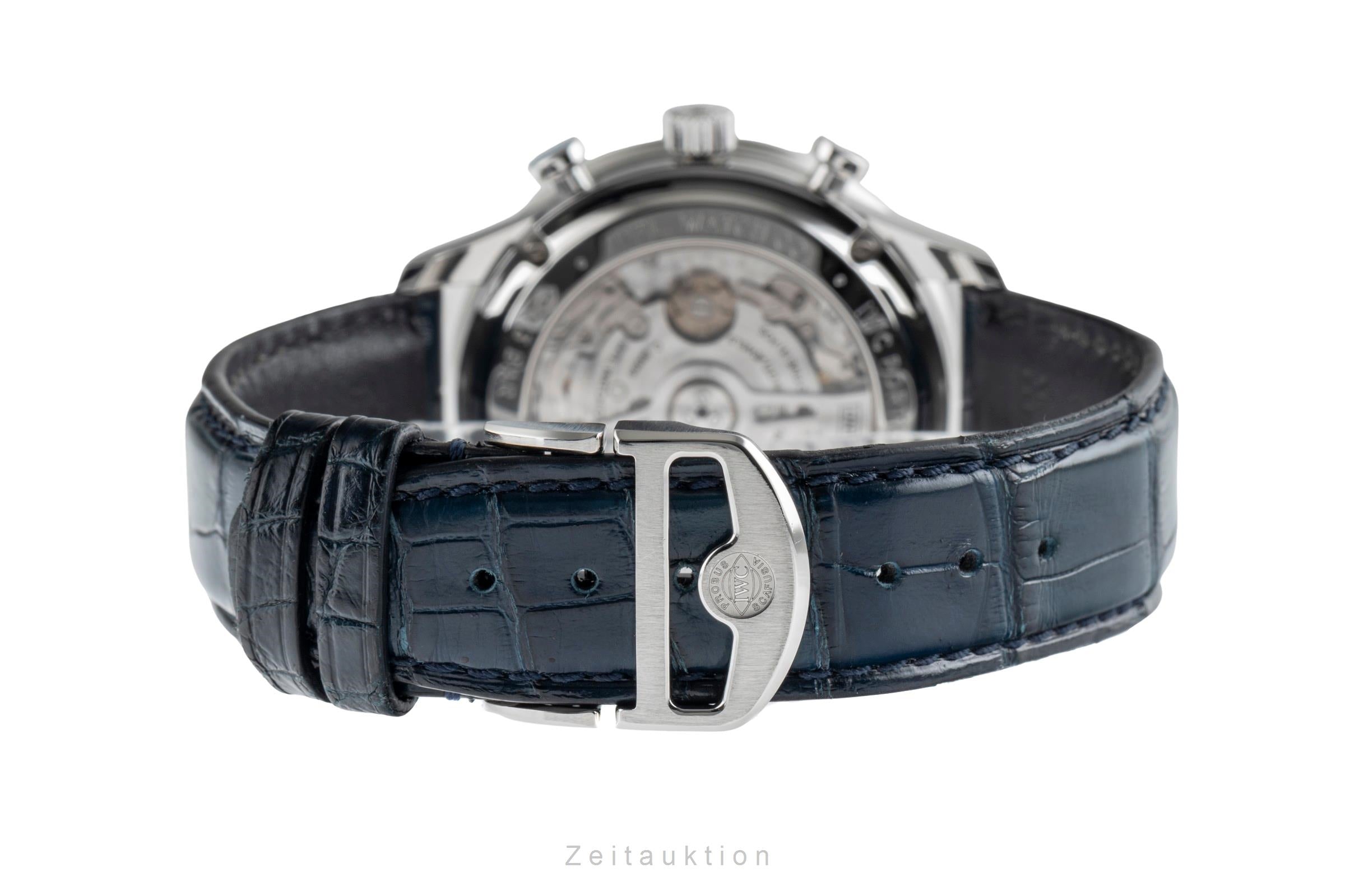 IWC Portugieser chronographe acier automatique montre pour hommes IW371605 LP: 9100EUR  [2503100]