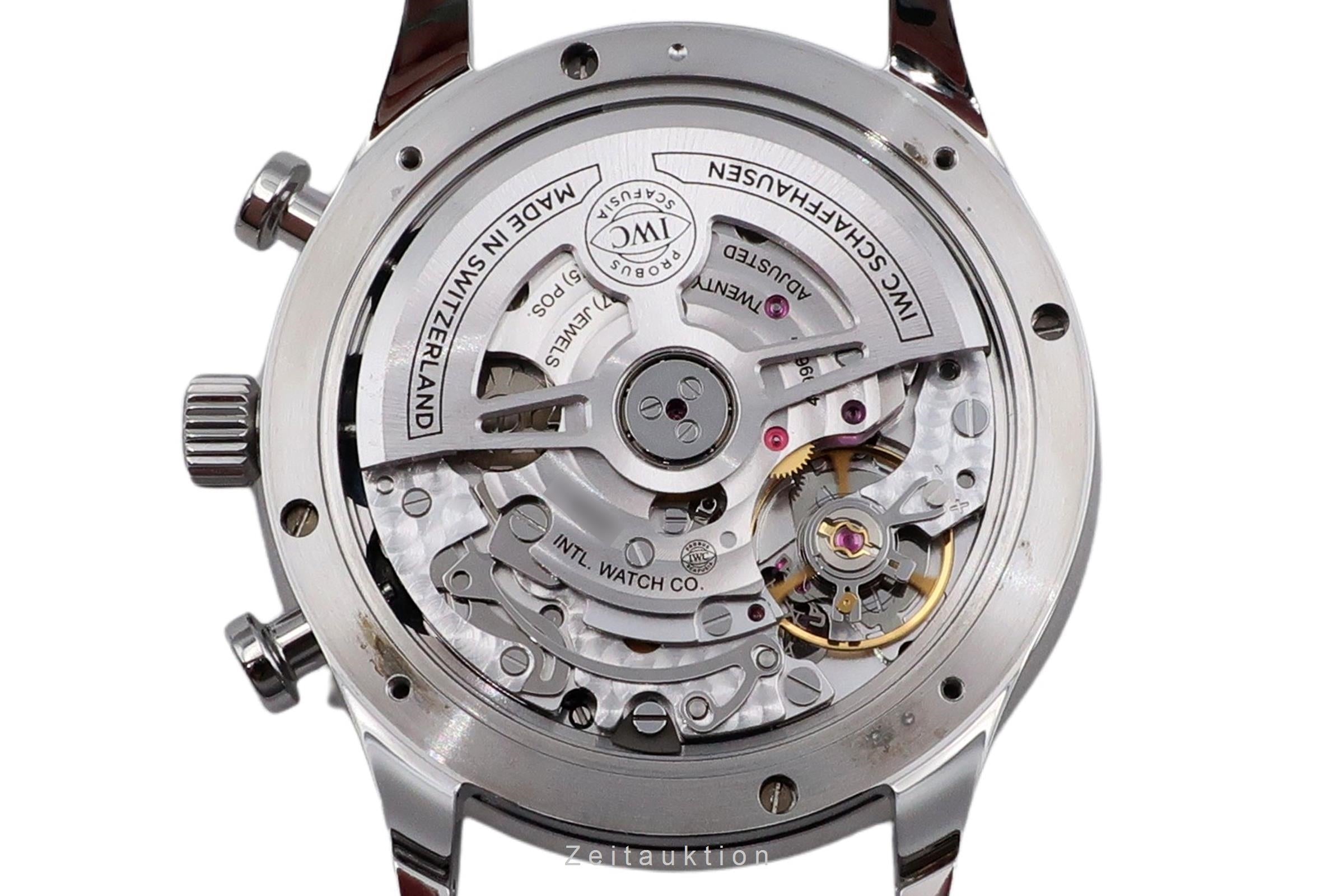 IWC Portugieser chronographe acier automatique montre pour hommes IW371605 LP: 9100EUR  [2503100]