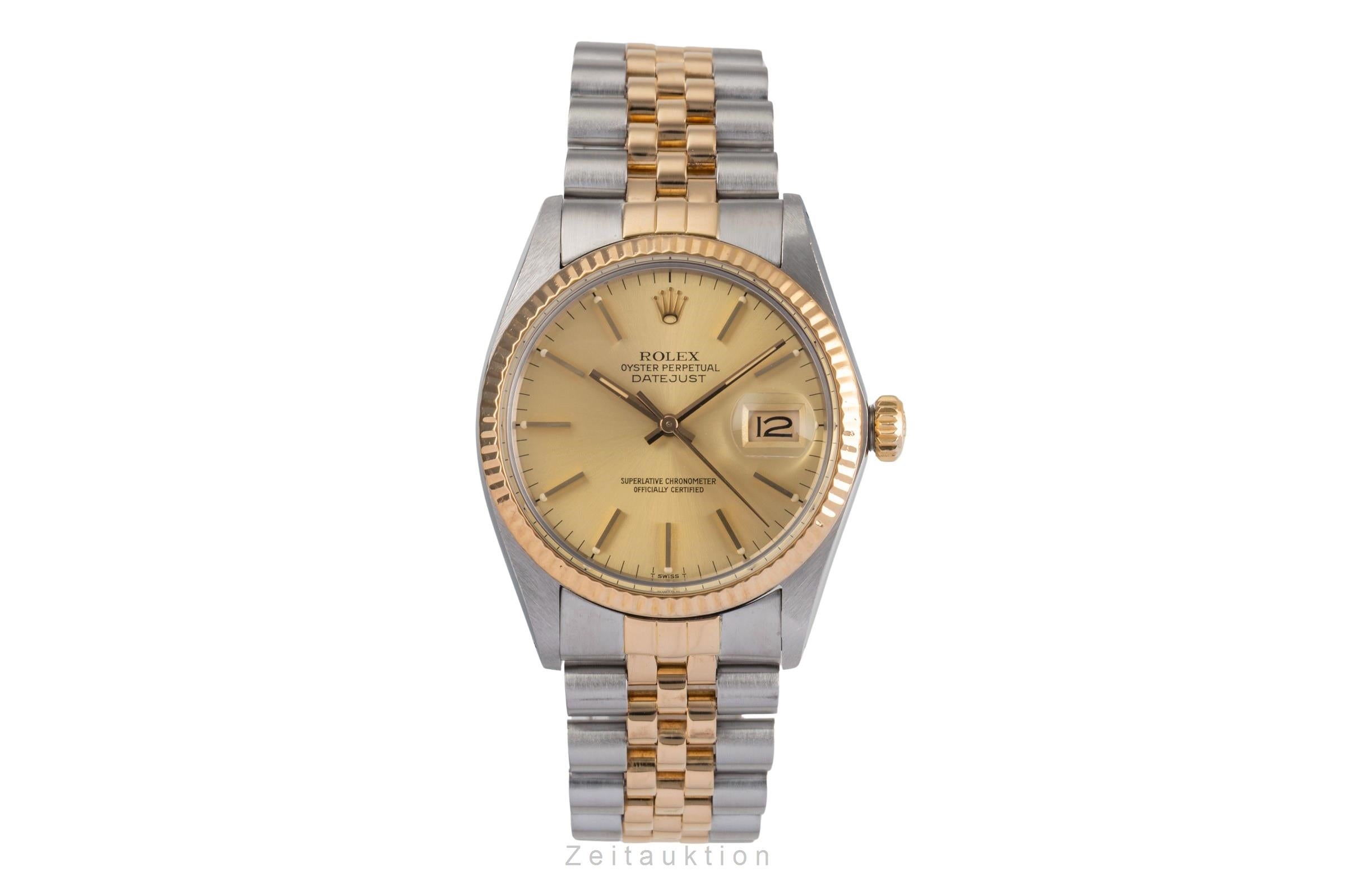 Rolex Datejust steel / gold automatic men's watch 16013  [2503107]