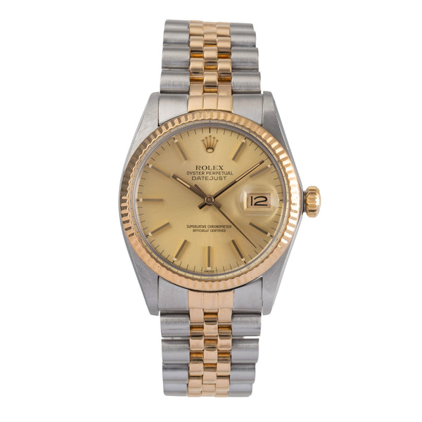 Rolex Datejust steel / gold automatic men's watch 16013  [2503107]