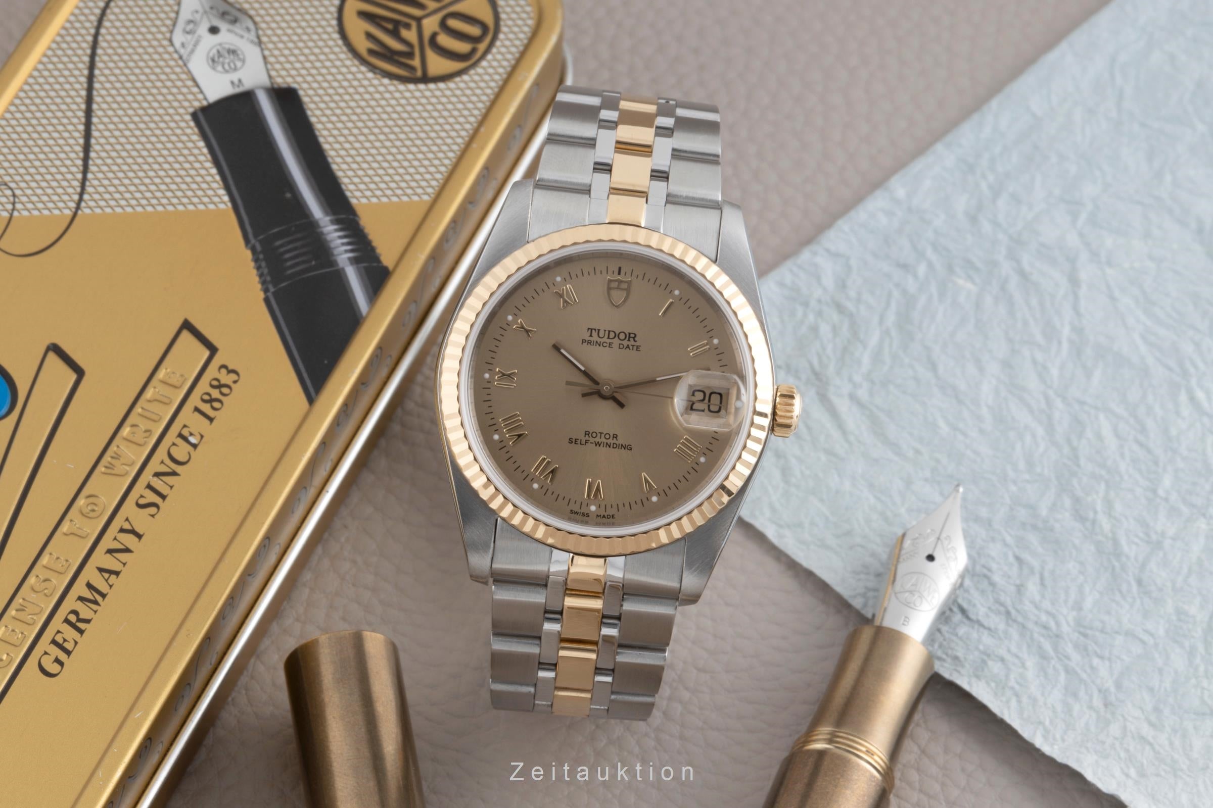 Tudor Prince Date acier / or  automatique montre pour hommes 74033  [2503109]