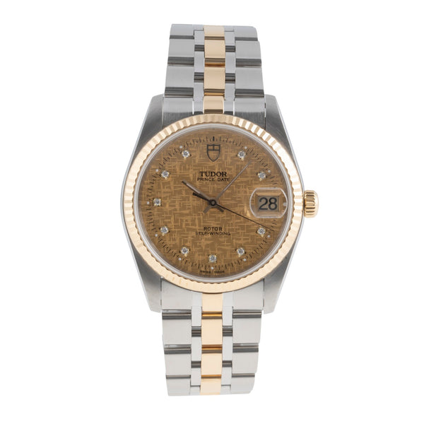 Tudor Prince Date acier / or  automatique montre pour hommes 74033  [2503111]