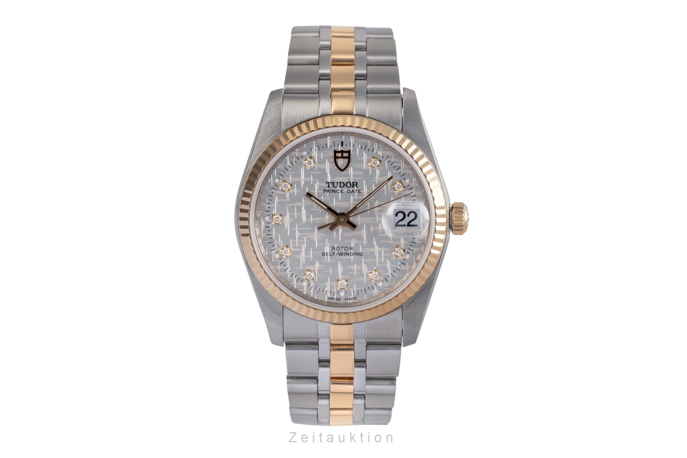 Tudor Prince Date acier / or  automatique montre pour hommes 74033  [2503112]