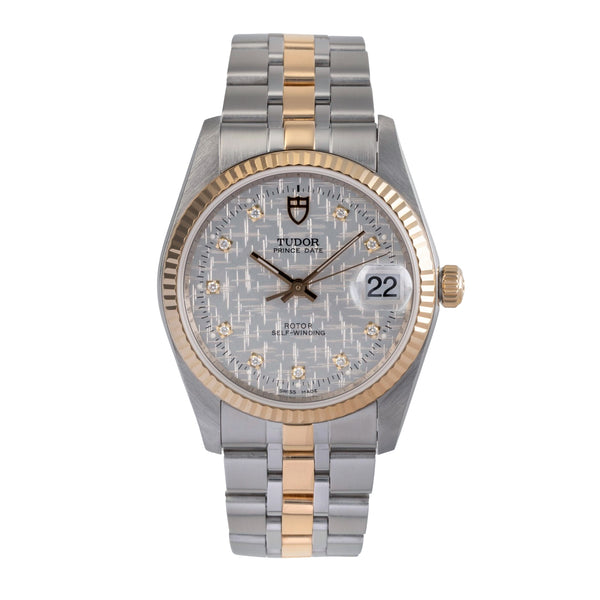 Tudor Prince Date acier / or  automatique montre pour hommes 74033  [2503112]