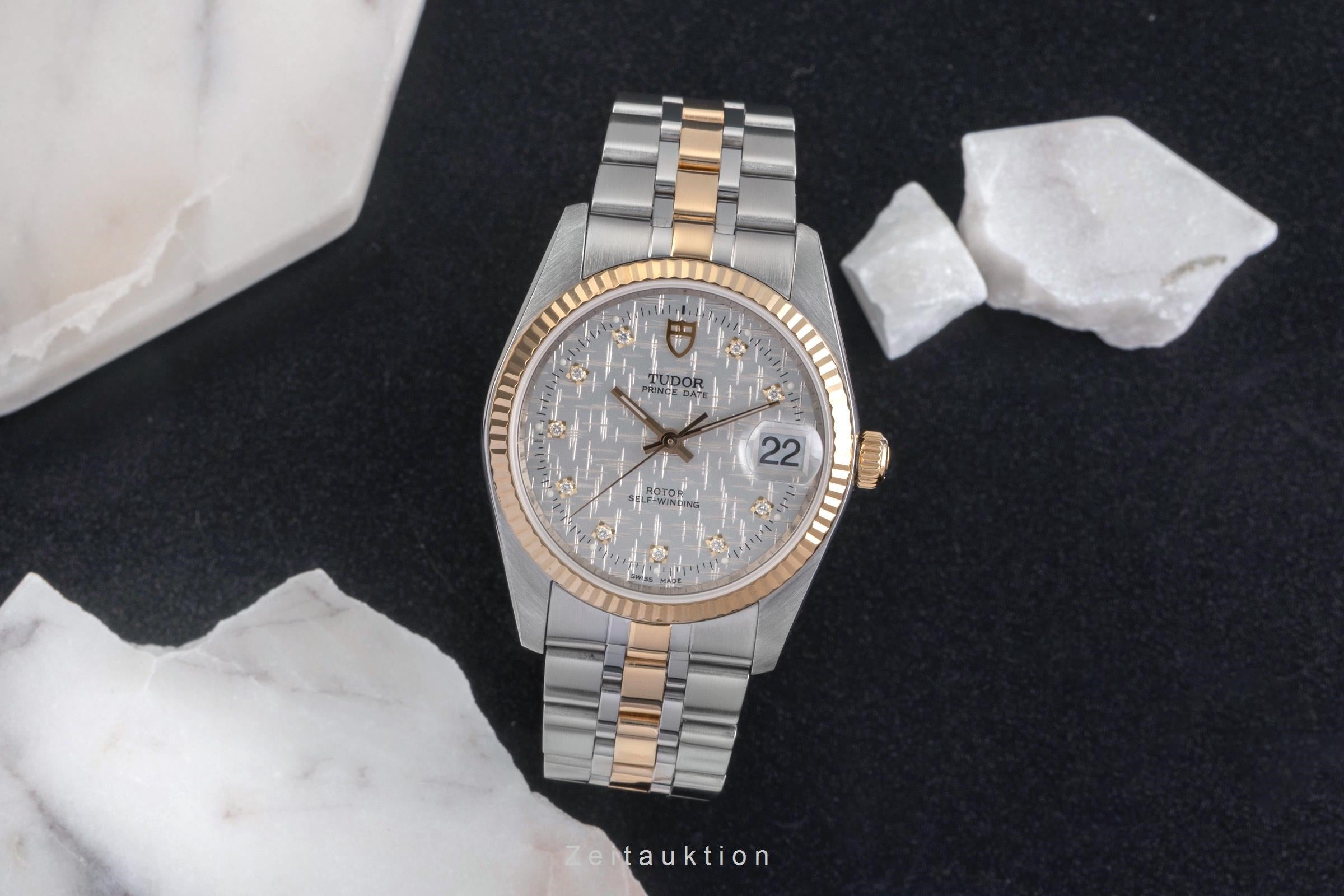 Tudor Prince Date acier / or  automatique montre pour hommes 74033  [2503112]