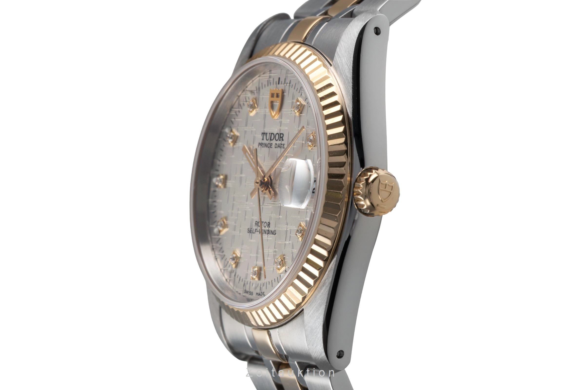 Tudor Prince Date acier / or  automatique montre pour hommes 74033  [2503112]