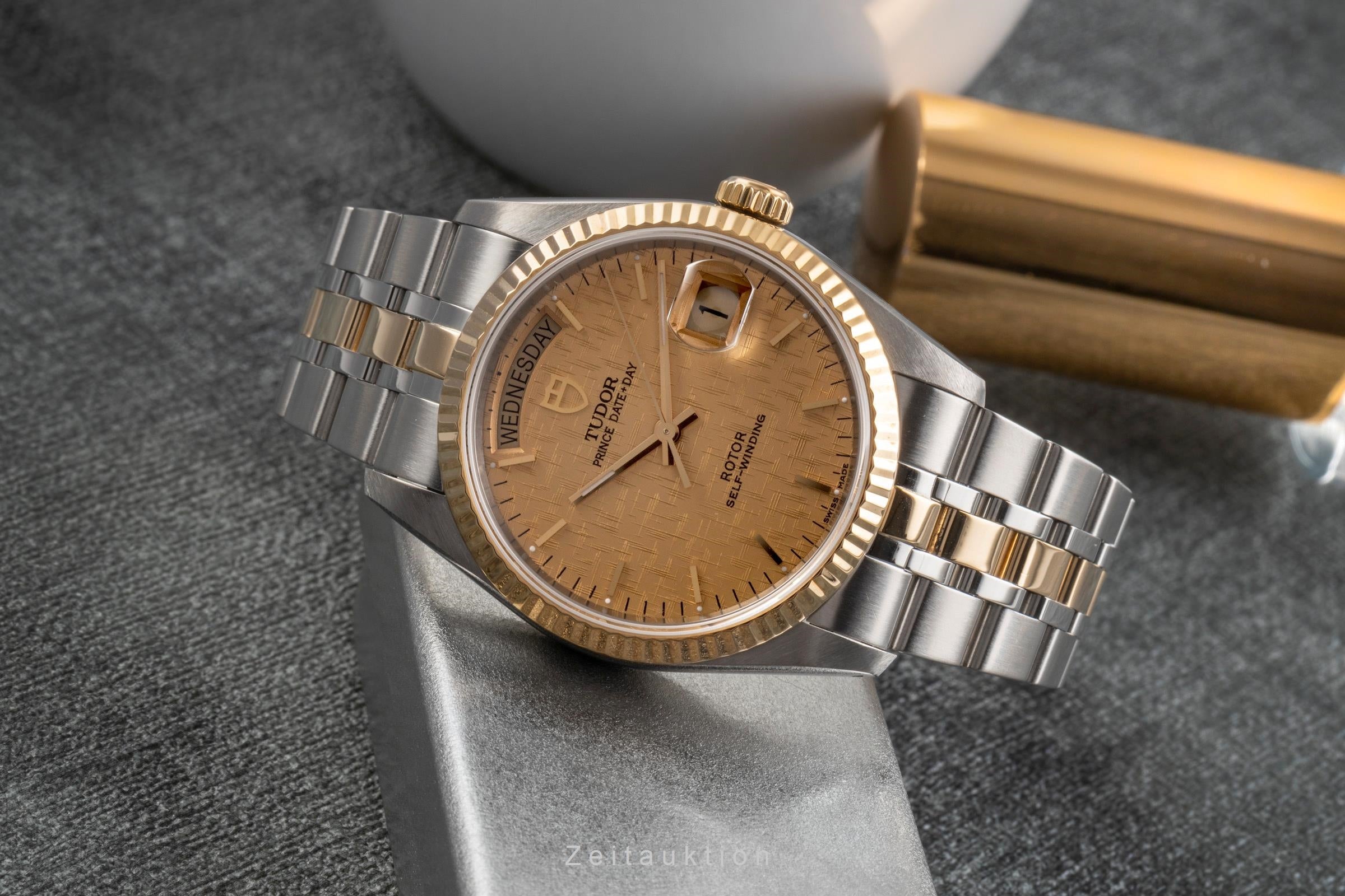 Tudor Date-Day acier / or  automatique montre pour hommes 76213  [2503113]