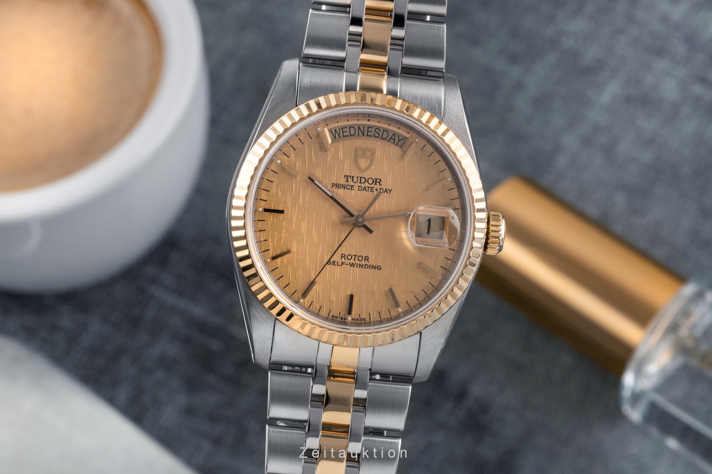 Tudor Date-Day acier / or  automatique montre pour hommes 76213  [2503113]