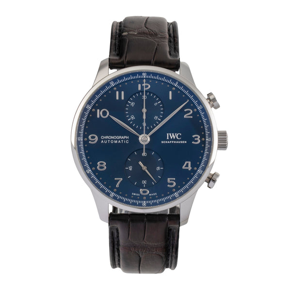 IWC Portugieser chronograph steel automatic men's watch IW371606 LP: 9100EUR  [2503114]